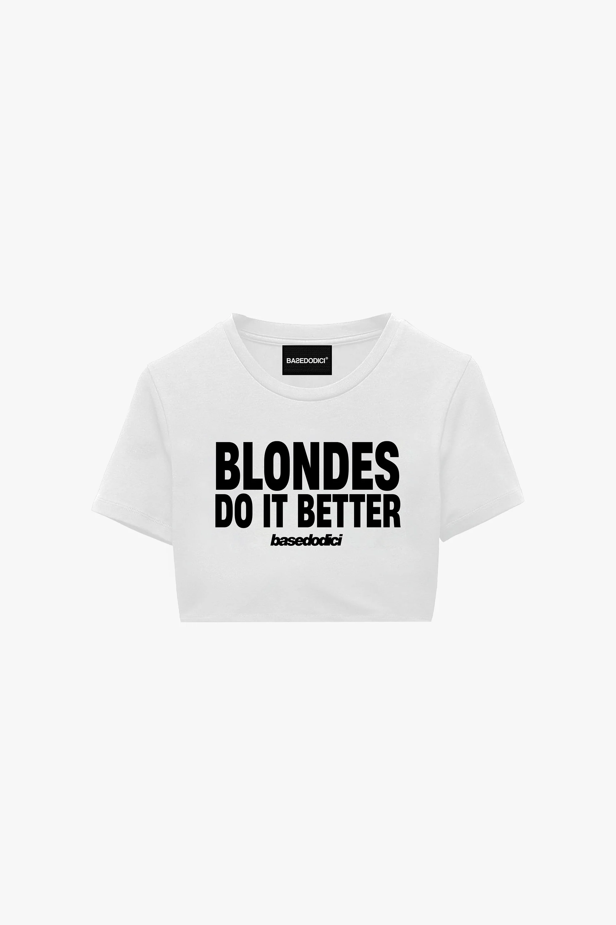 Baby Tee "DIVA" Blondes White - Image 2