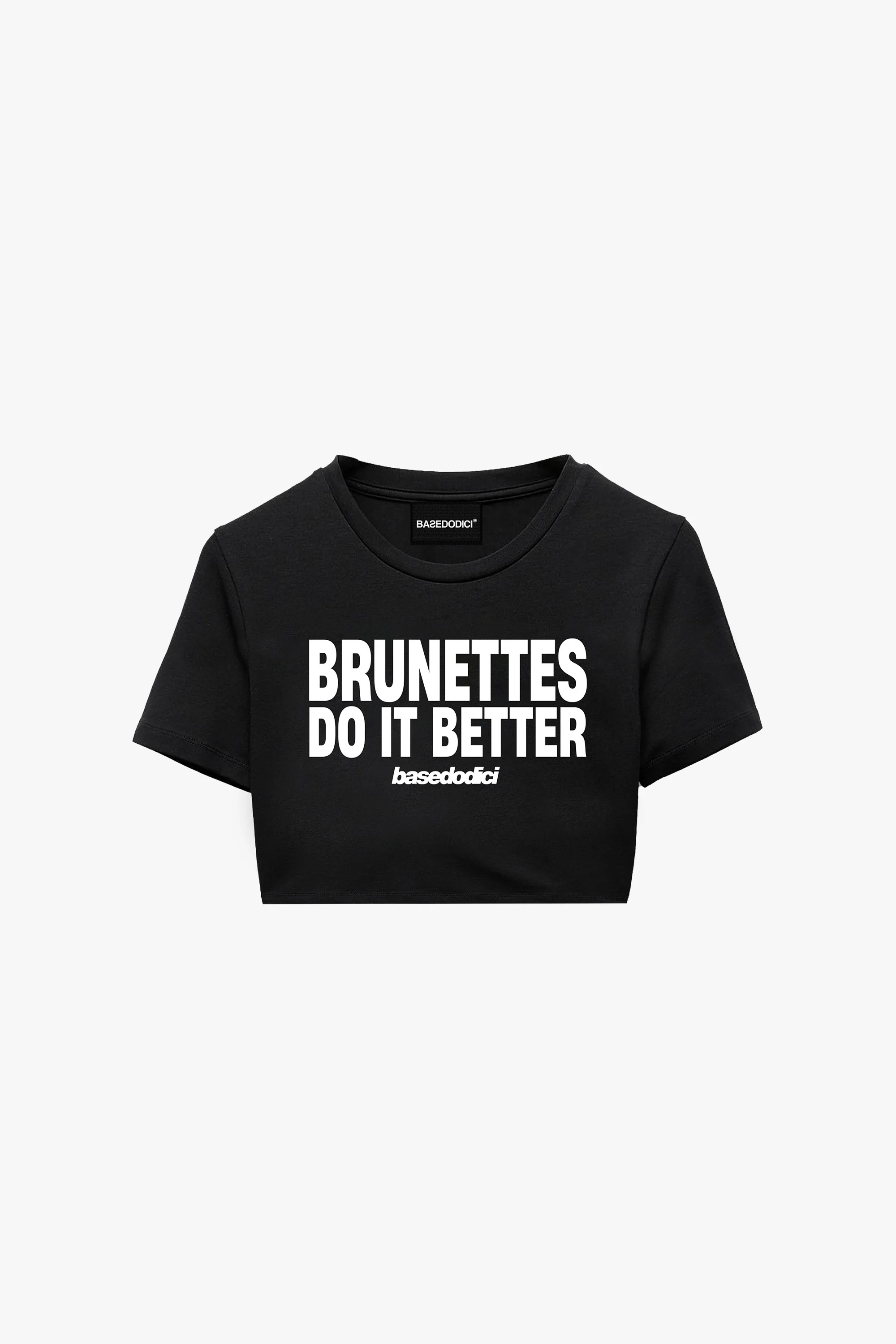 Baby Tee "DIVA" Brunettes Black