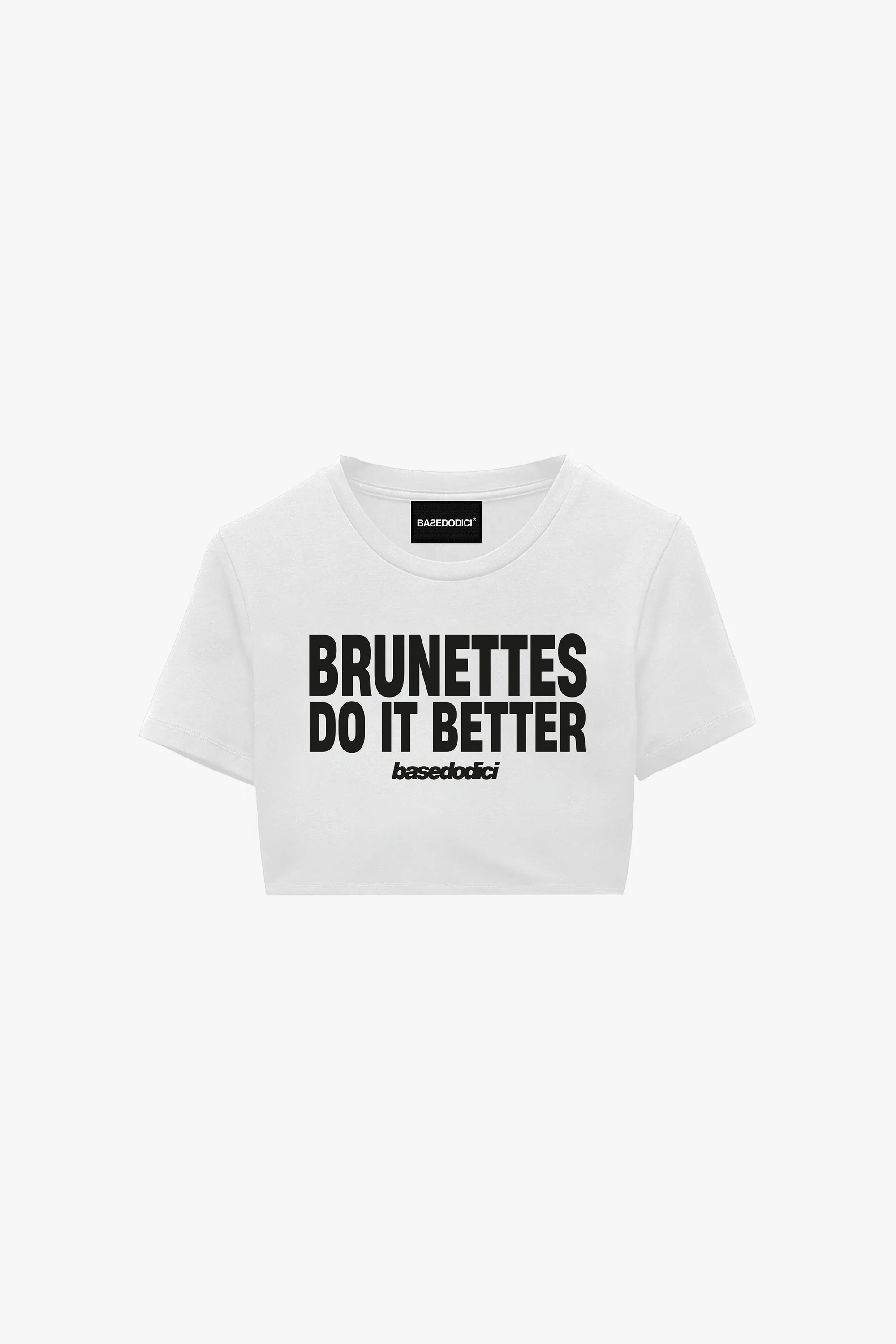 Baby Tee "DIVA" Brunettes White