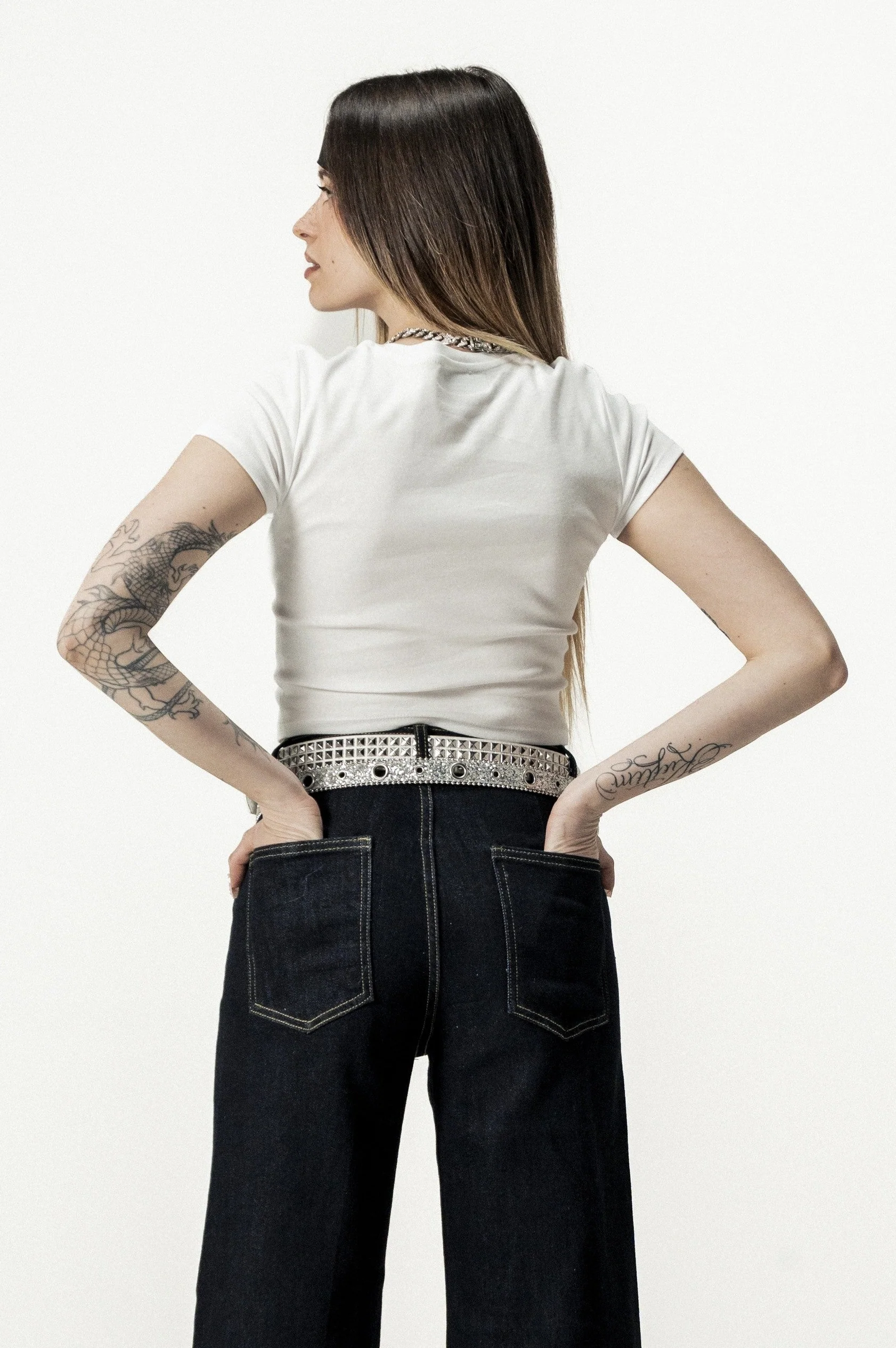 Baby Tee "DIVA" Censored White - Image 4