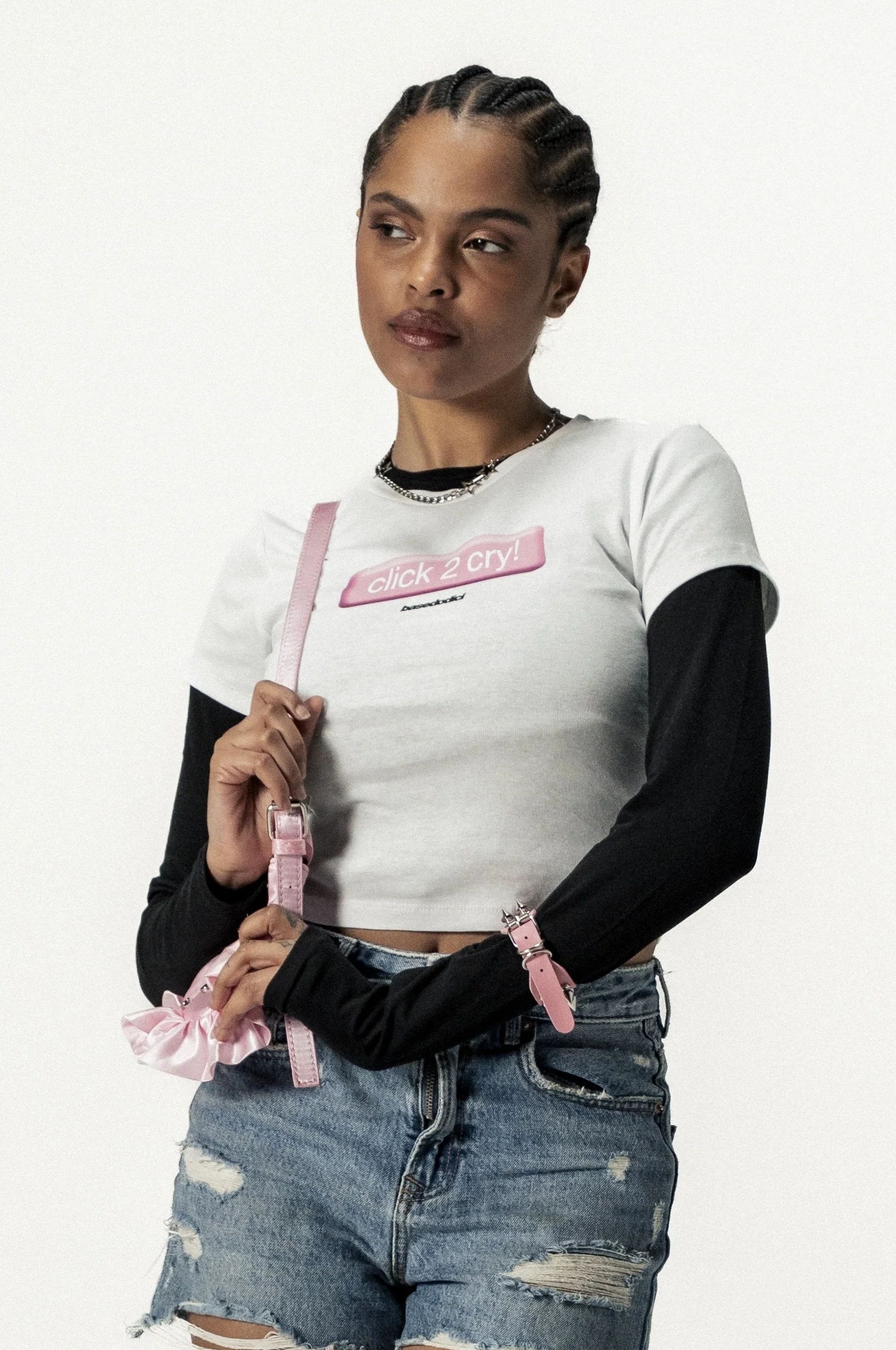Baby Tee "DIVA" Click White - Image 11