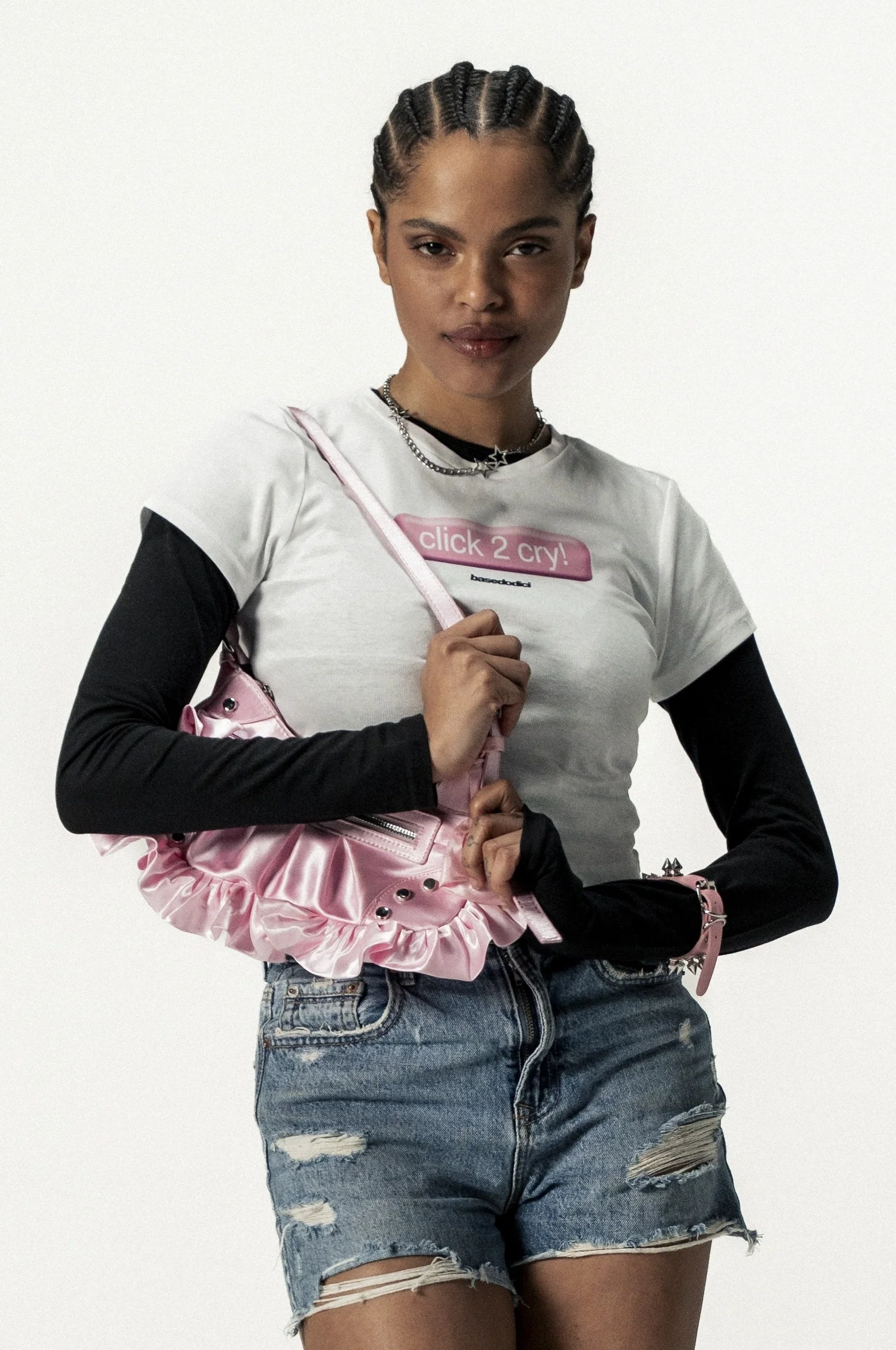 Baby Tee "DIVA" Click White - Image 9