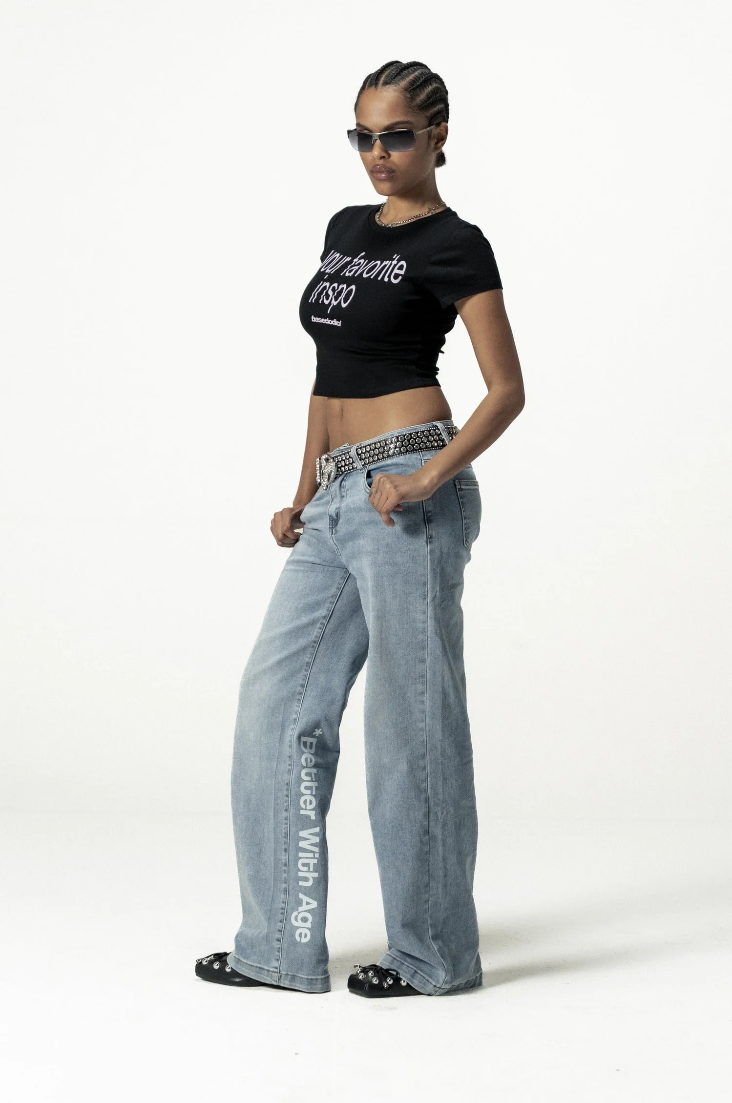 Baby Tee "DIVA" FavInspo Black - Image 10