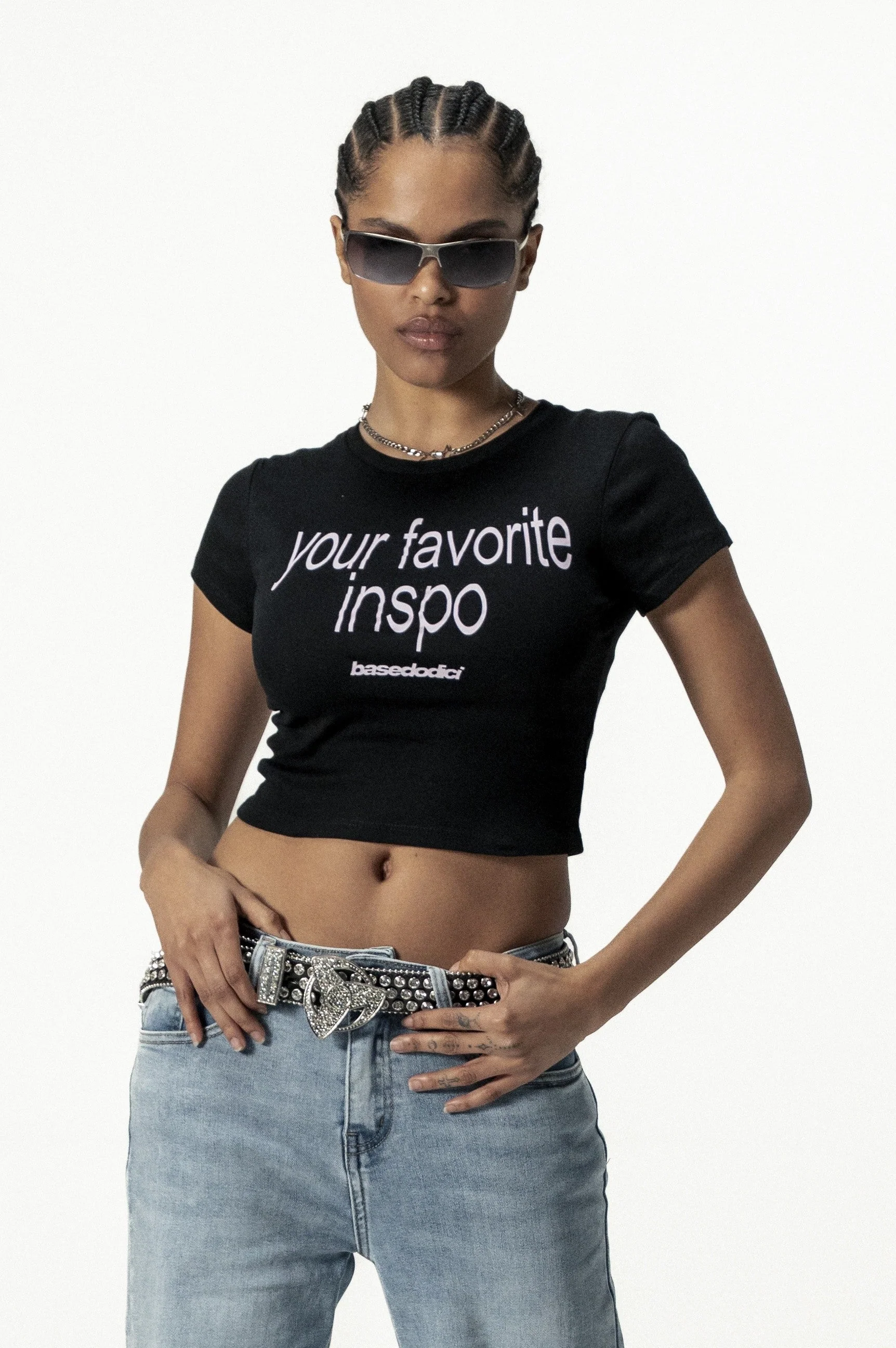 Baby Tee "DIVA" FavInspo Black - Image 11