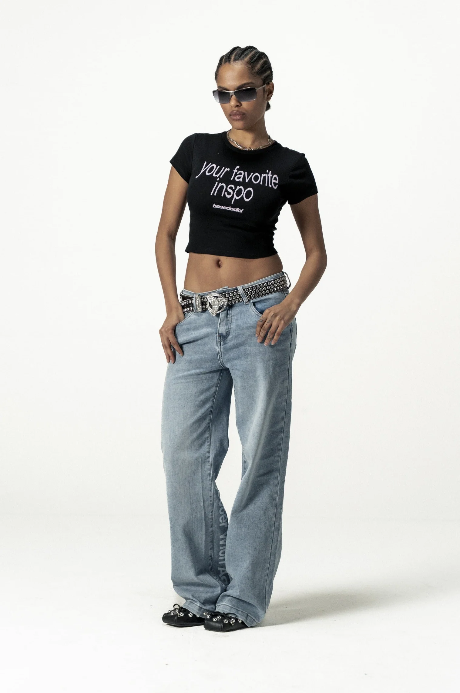 Baby Tee "DIVA" FavInspo Black - Image 3