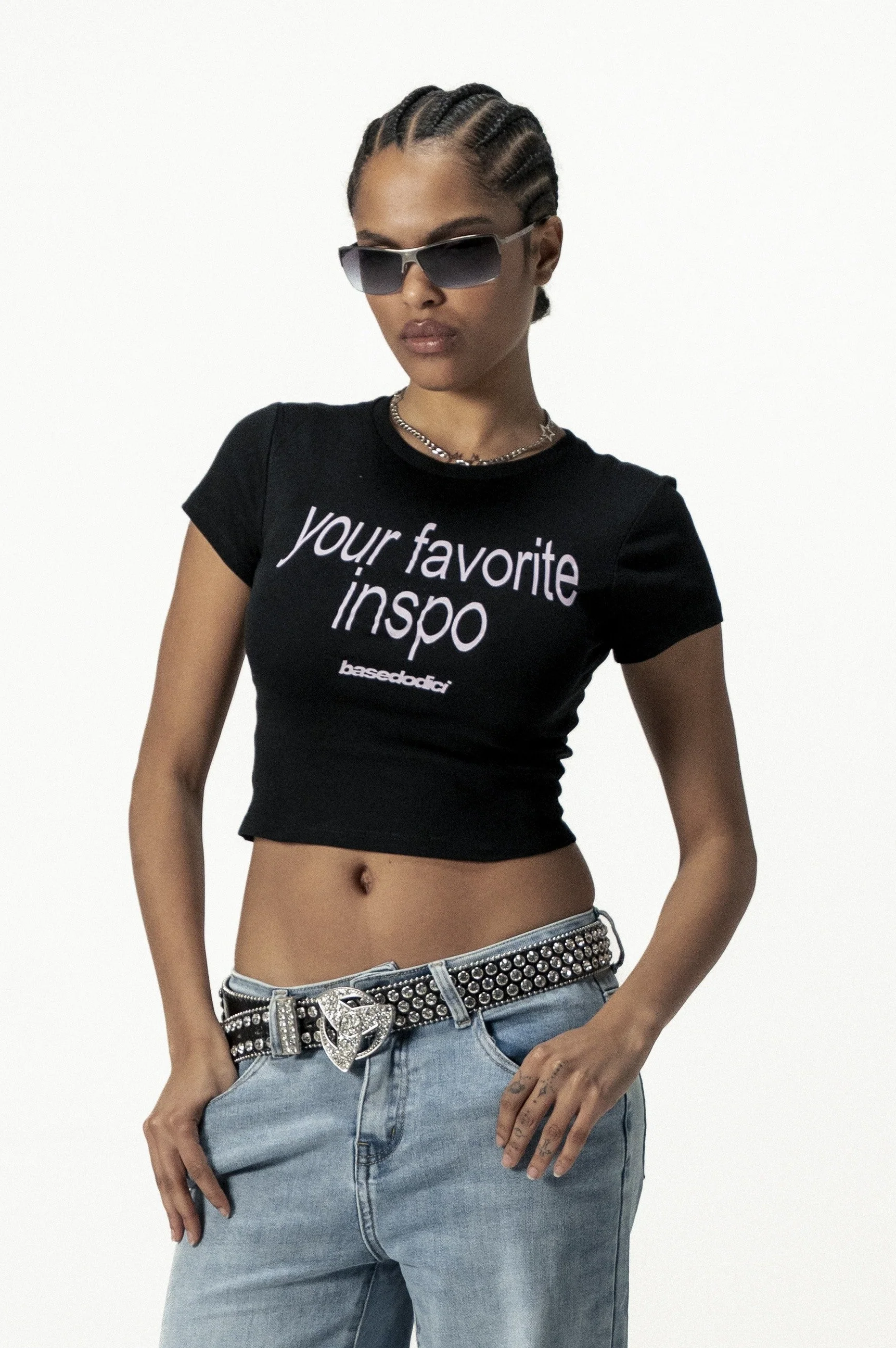 Baby Tee "DIVA" FavInspo Black - Image 9