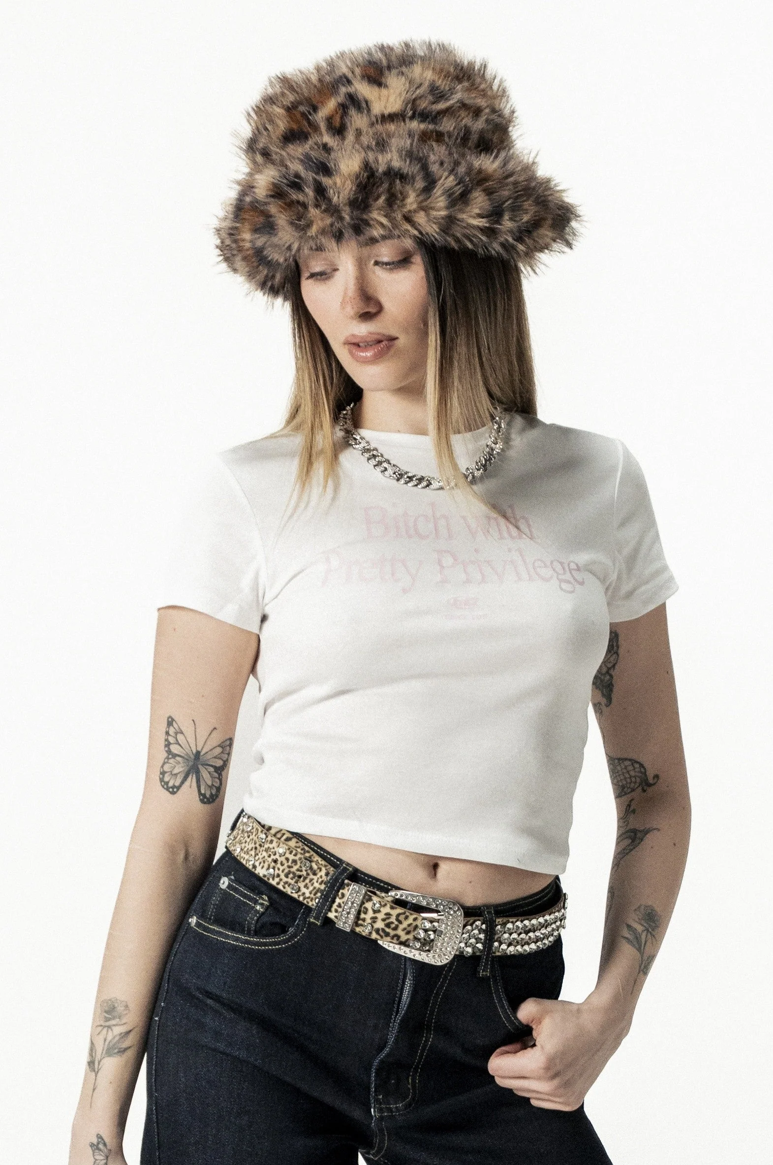 Baby Tee "DIVA" Privilege White - Image 9
