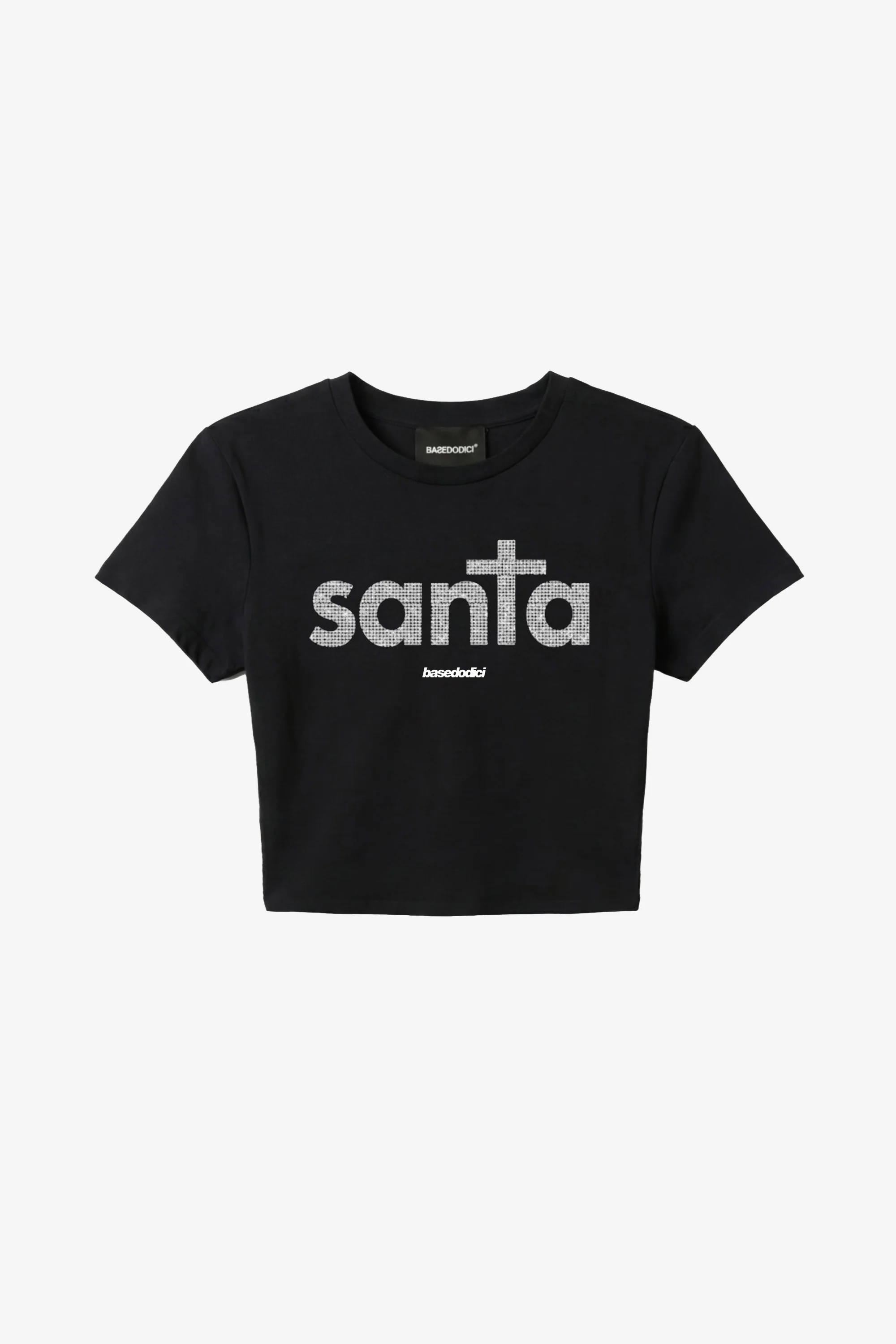 Baby Tee "DIVA" Santa Black/Grillz - Image 2