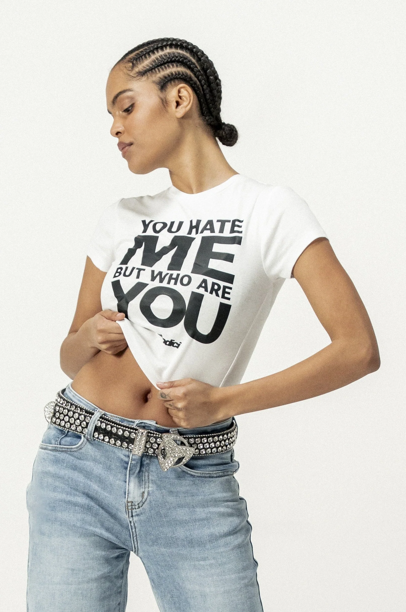 Baby Tee "DIVA" WhoAreYou White - Image 8