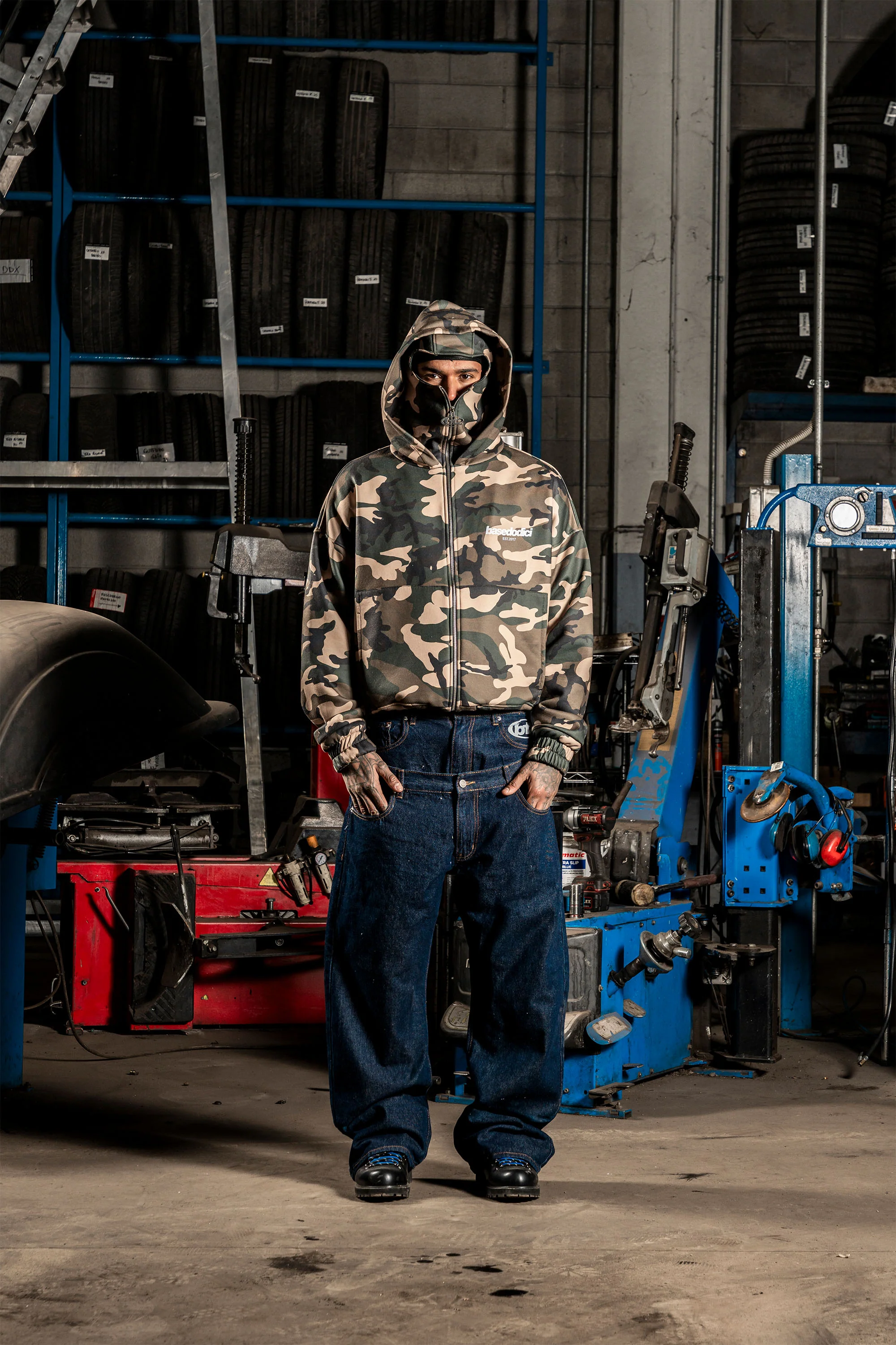 Balaclava Full Zip "DETROIT" Camo Green - Image 15