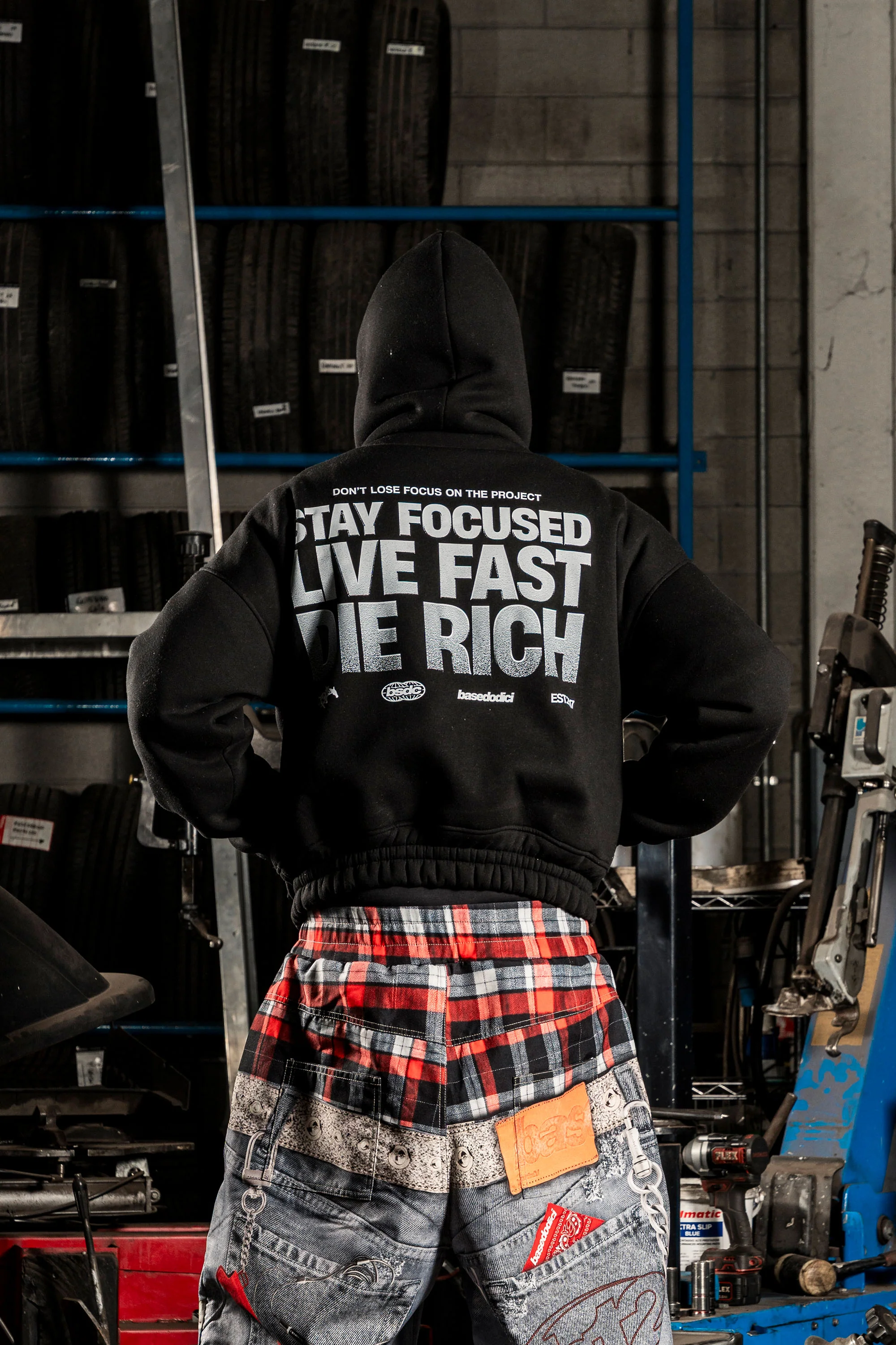 Balaclava Full Zip "DETROIT" StayFocused Black - Image 4