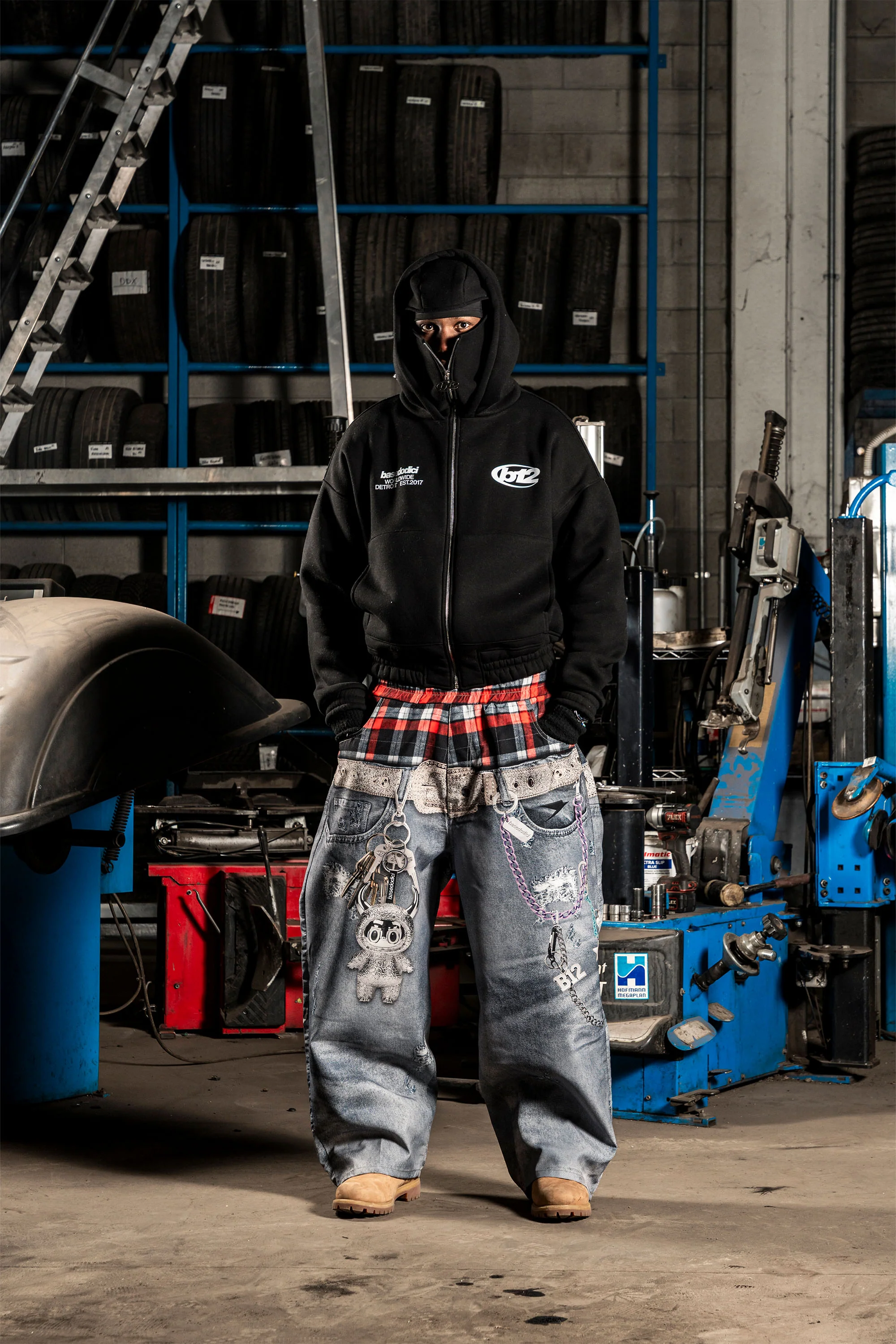 Balaclava Full Zip "DETROIT" StayFocused Black - Image 5