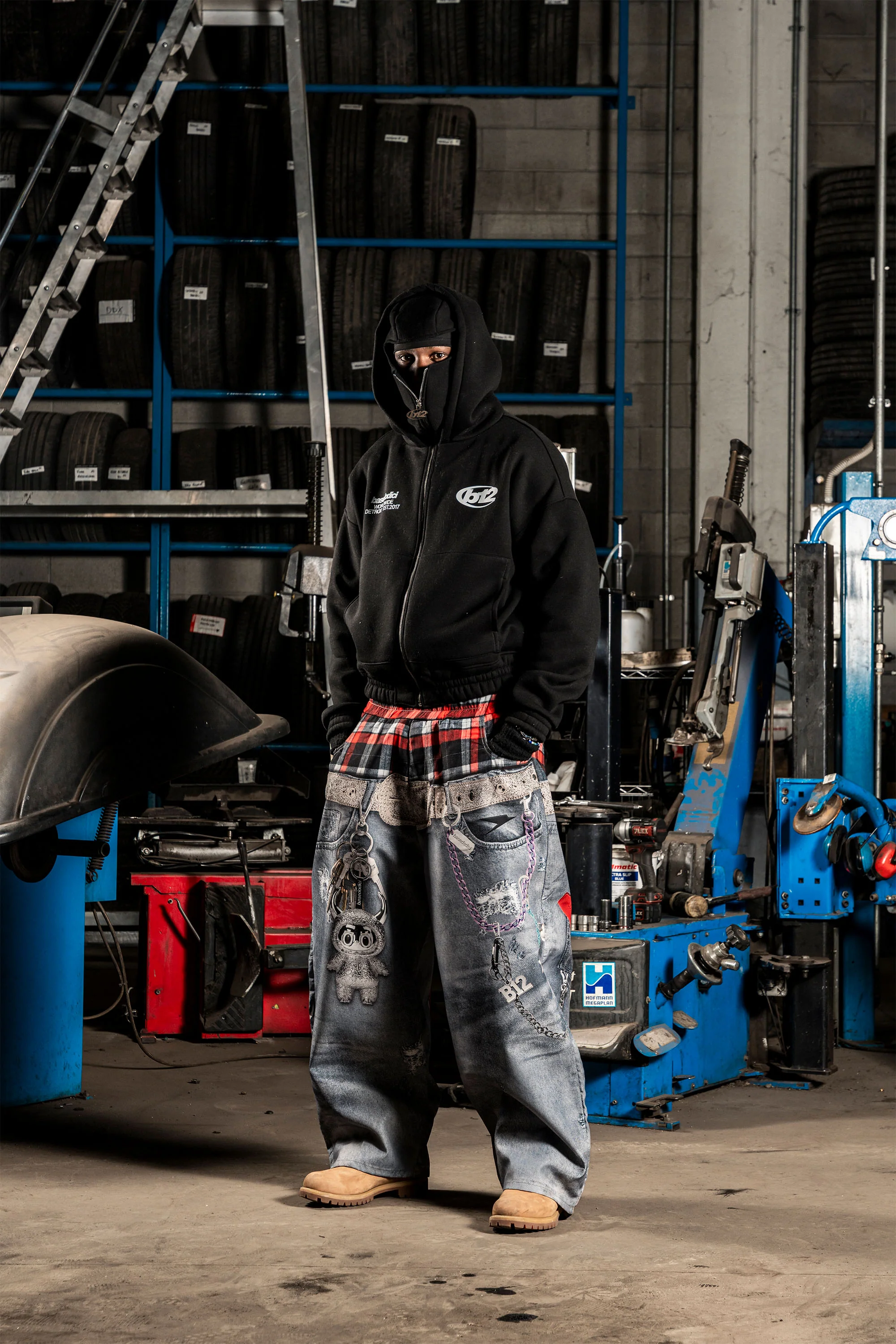 Balaclava Full Zip "DETROIT" StayFocused Black - Image 6
