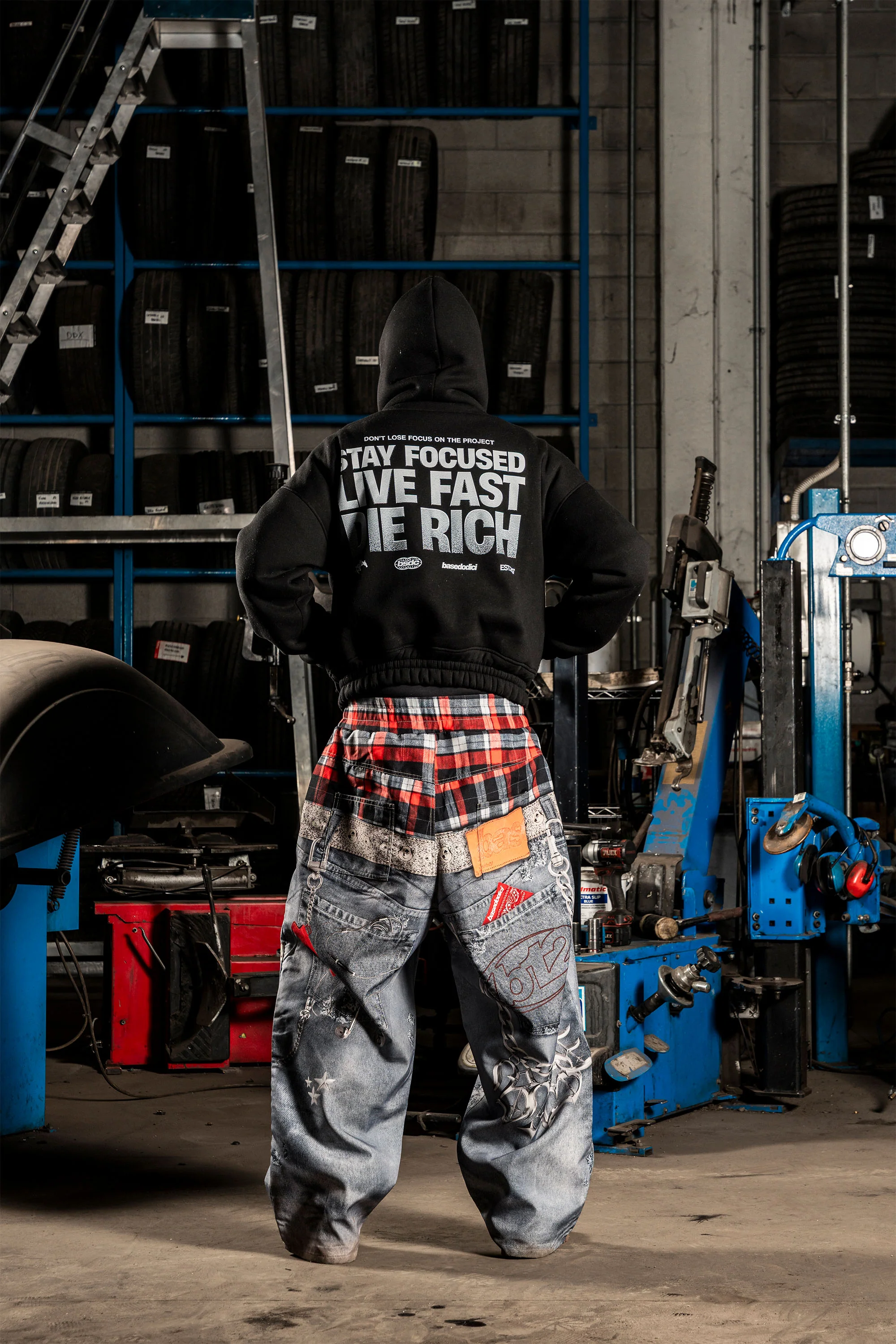 Balaclava Full Zip "DETROIT" StayFocused Black - Image 7