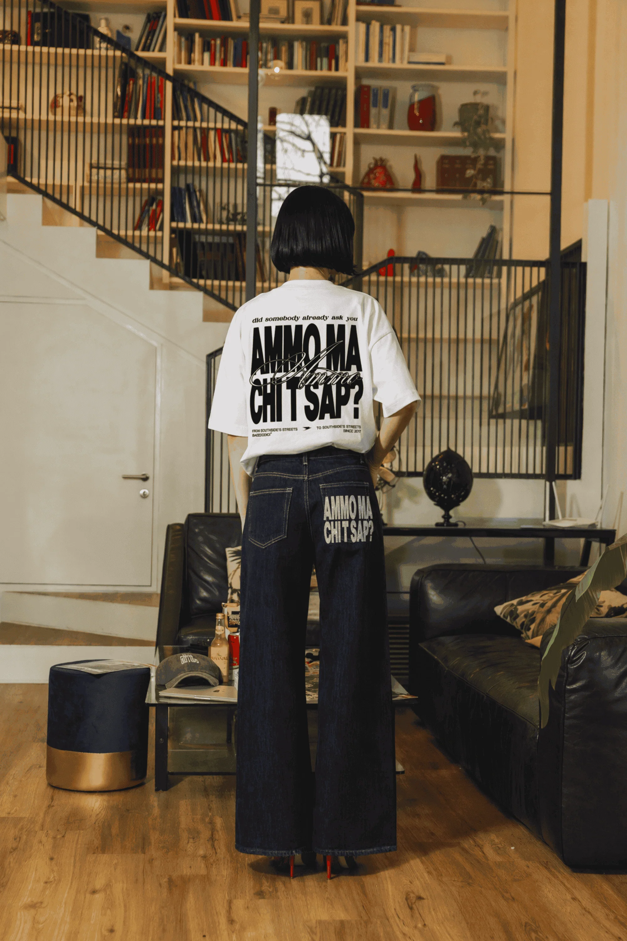 Bigall Denim "AMMO" CHI'T'SAP Dark Blue/Grillz - Image 4