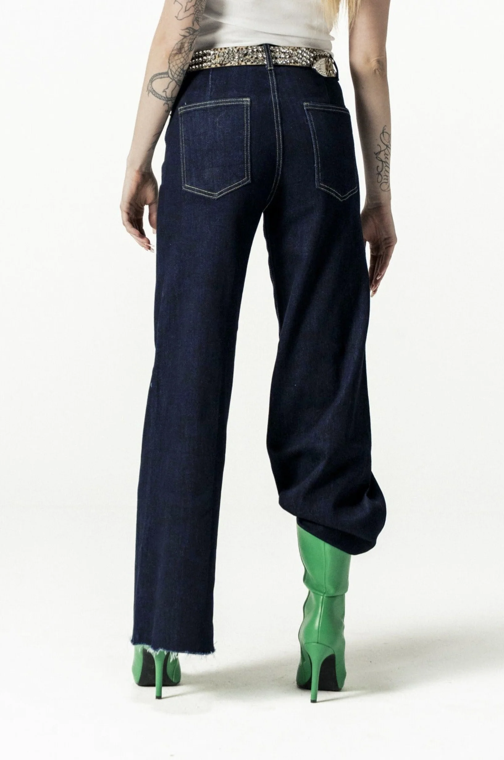 Bigall Denim "DIVA" CuzYouCan't Dark Blue/Glitter - Image 7