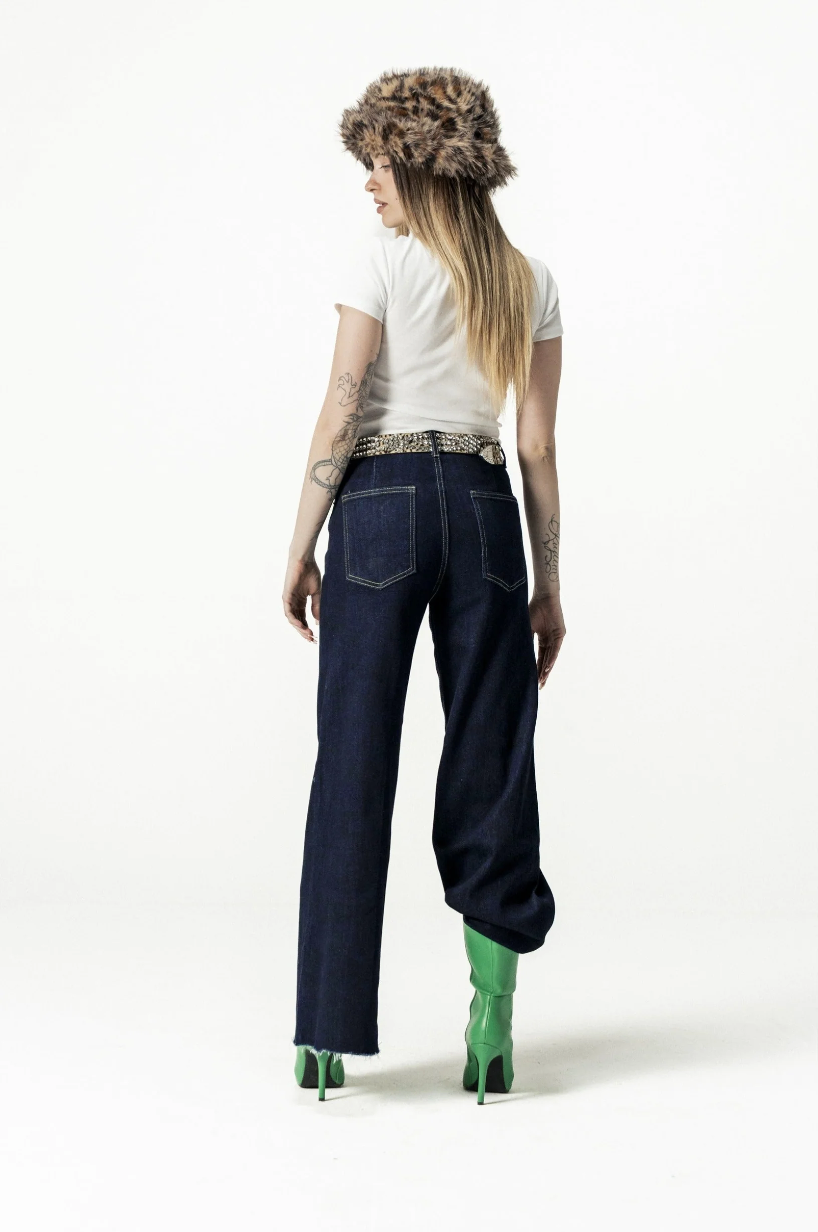 Bigall Denim "DIVA" CuzYouCan't Dark Blue/Glitter - Image 8