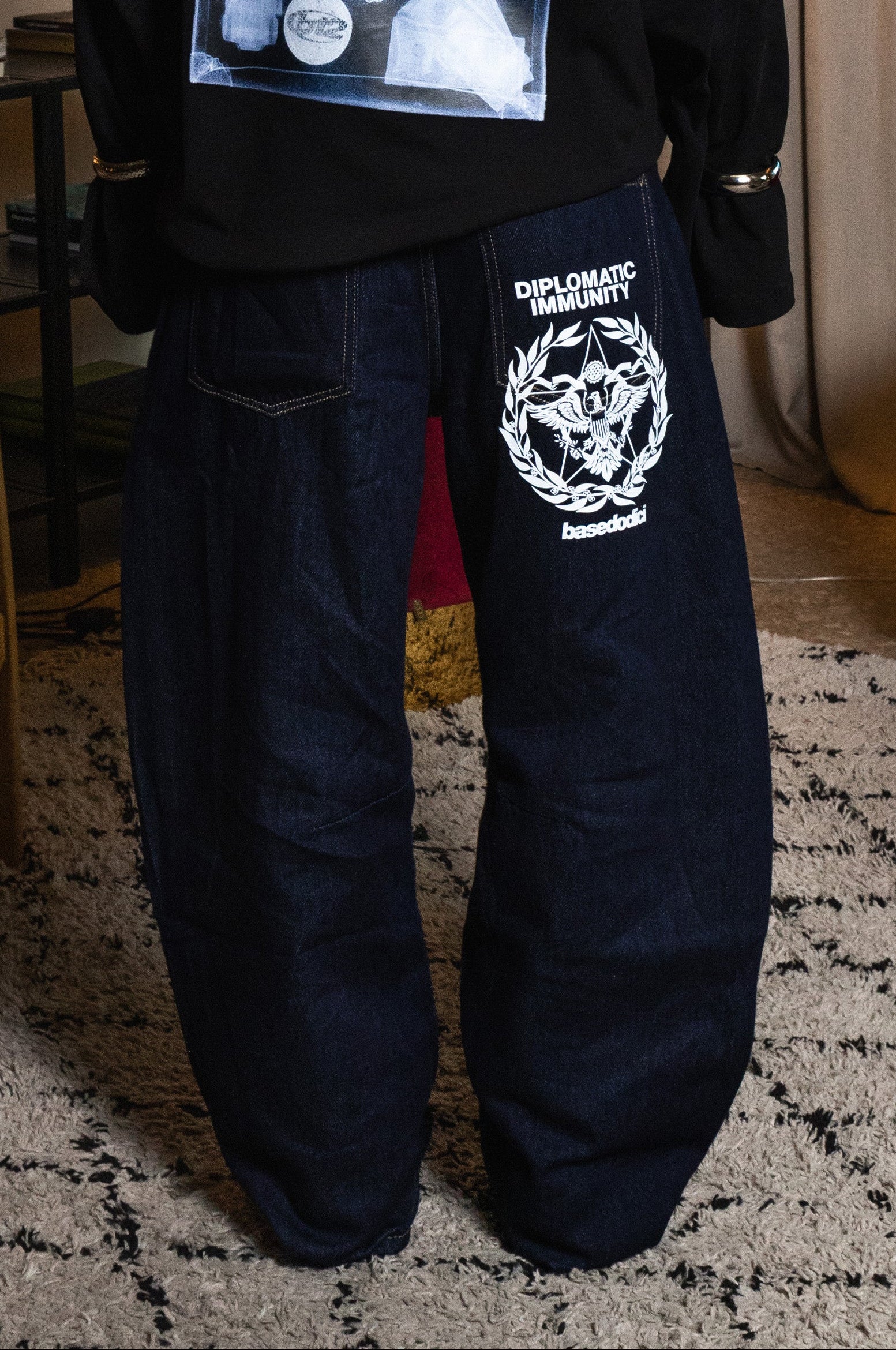 Bigall Denim "WORLD TOUR" Diplomatic Blue Raw - Image 6