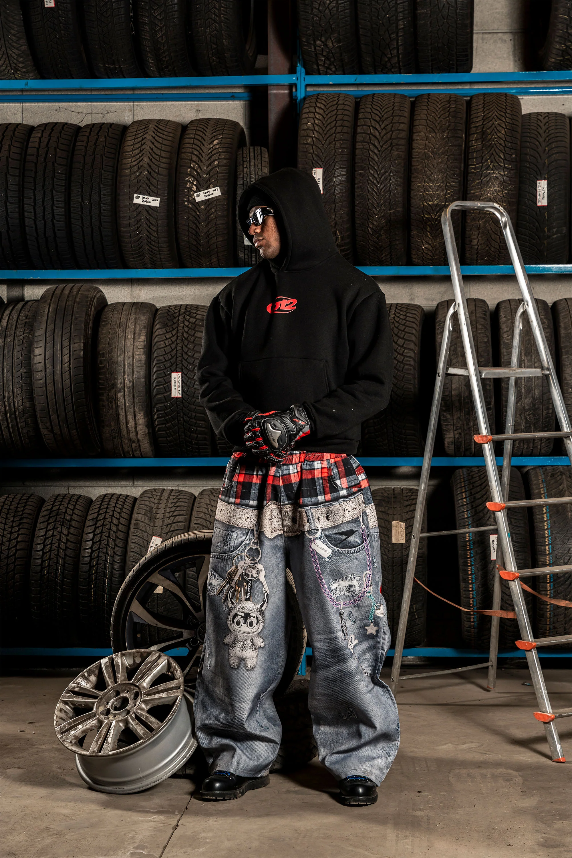 Bigall Graphic "DETROIT" Double Waist - Image 9