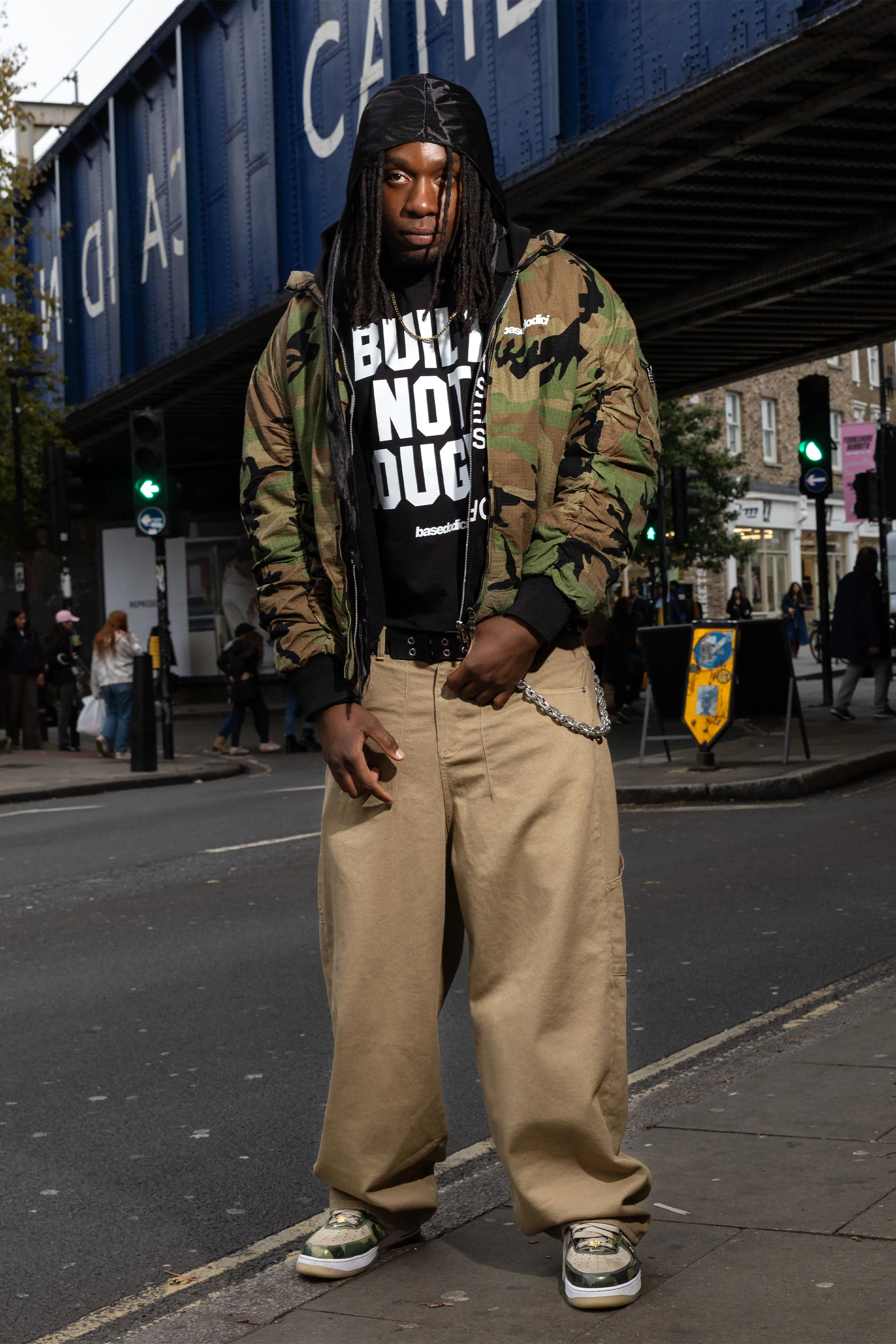 Bomber Jacket "RUDEBOY LDN" Camo - Image 6
