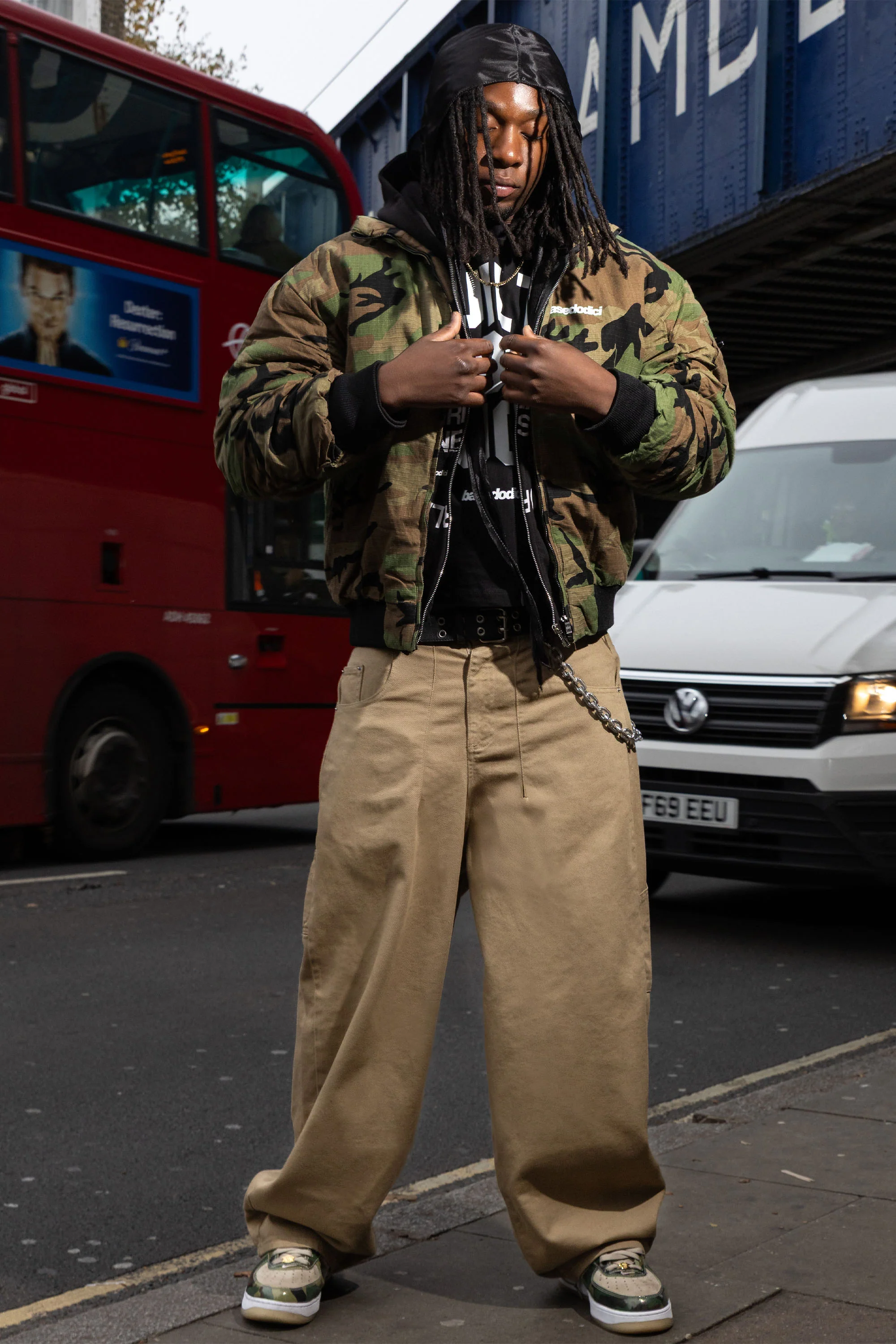 Bomber Jacket "RUDEBOY LDN" Camo - Image 7