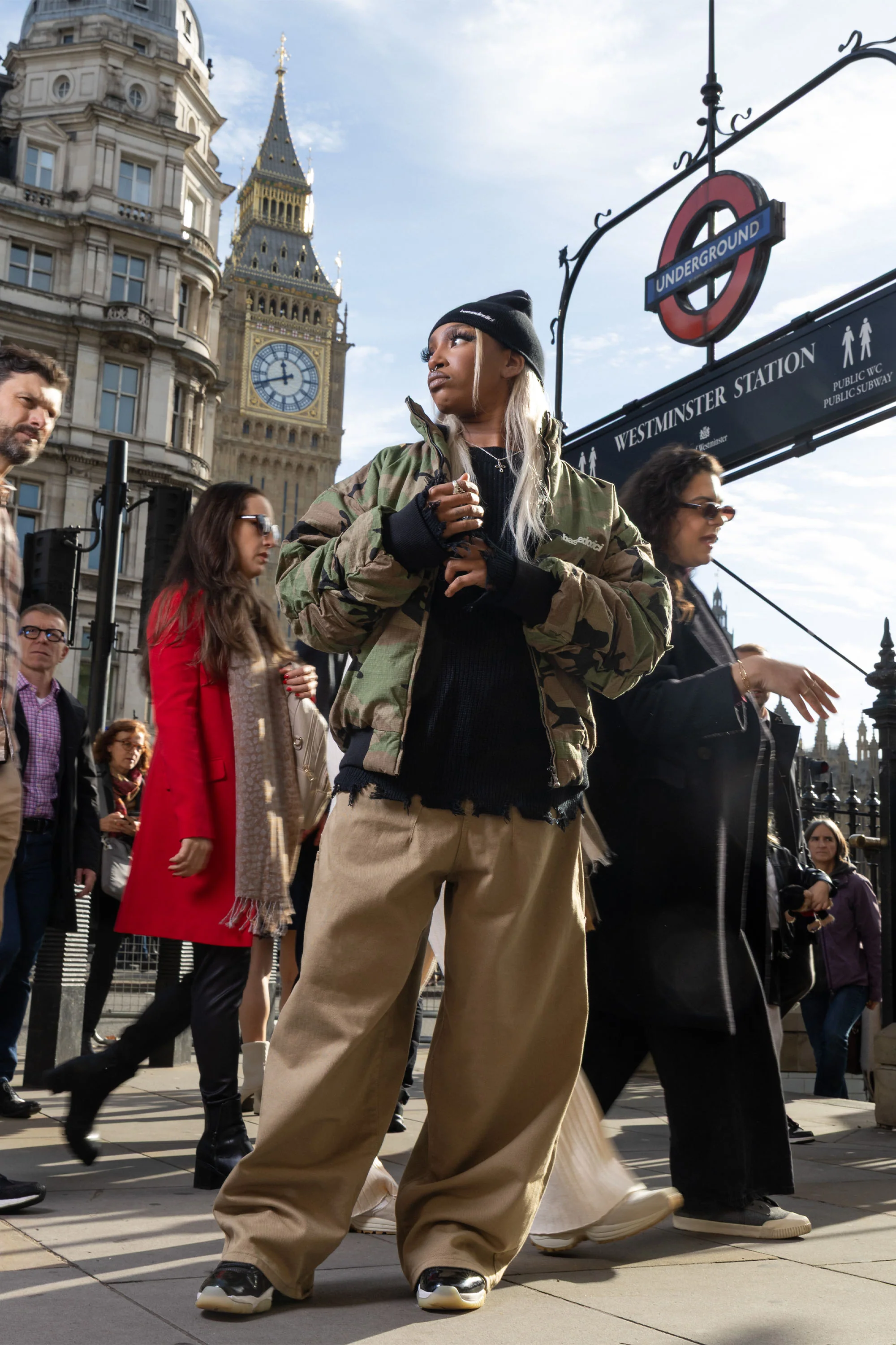 Bomber Jacket "RUDEBOY LDN" Camo - Image 8