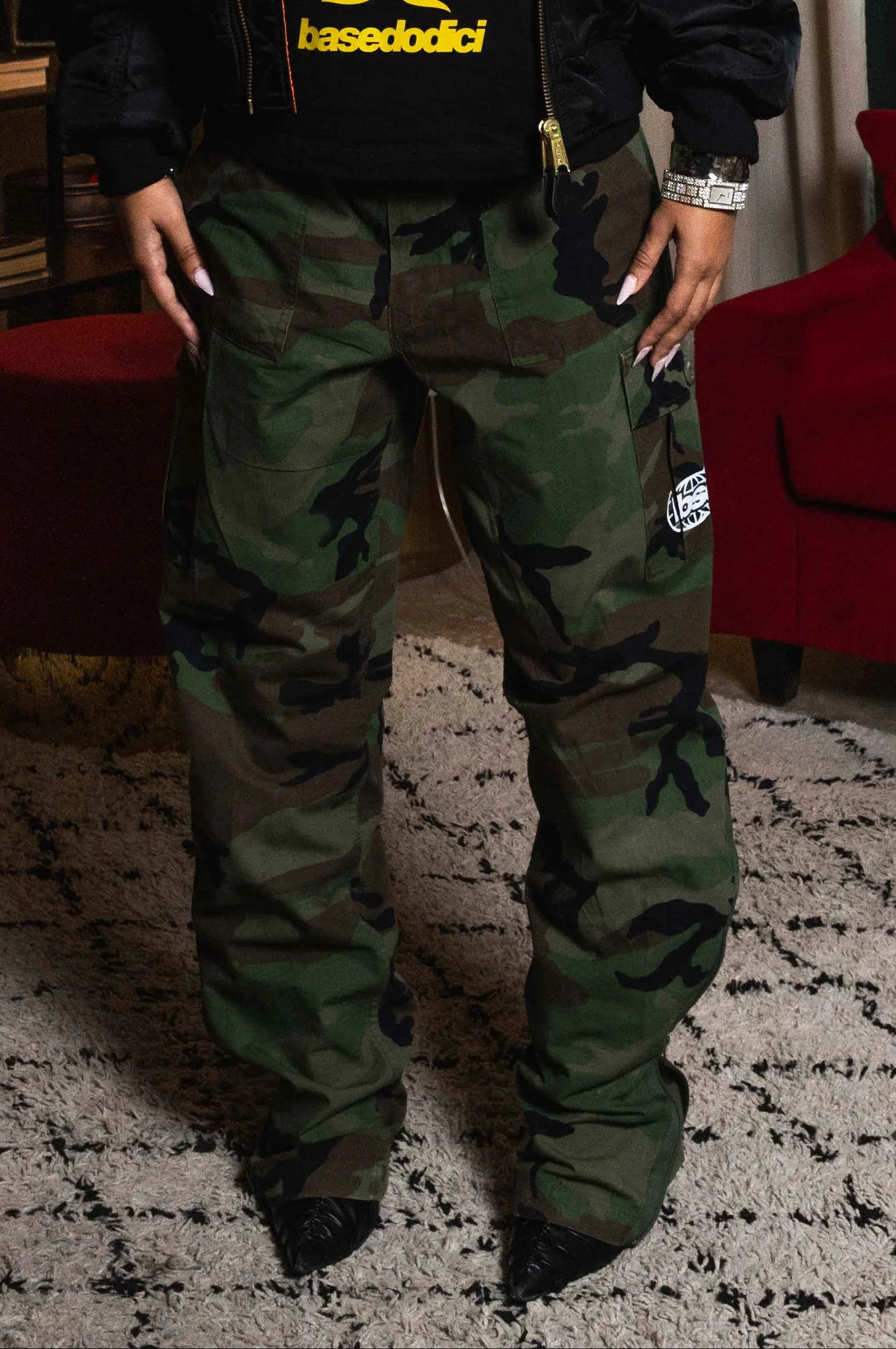 Cargo Pants "WORLD TOUR" Military - Image 6