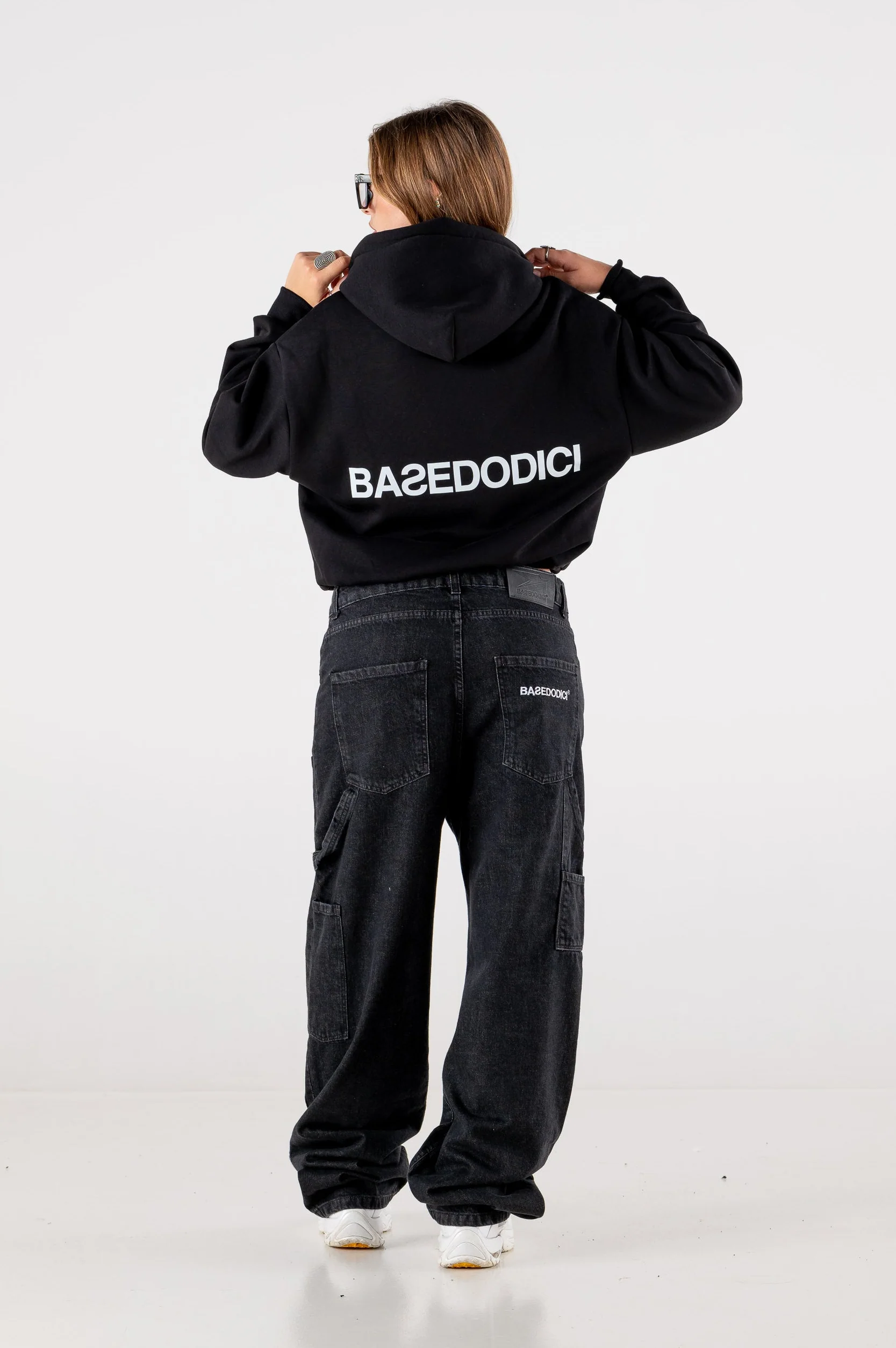 Carpenter Denim Pants “DE LA RUE À LA RUE” Black - Image 10