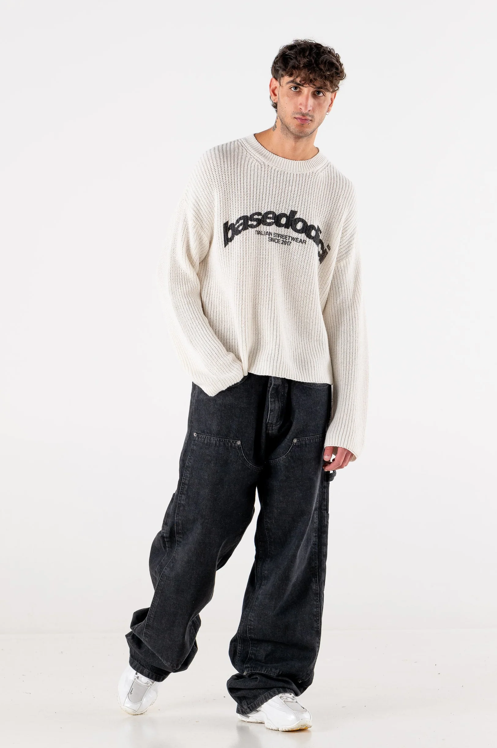Carpenter Denim Pants “DE LA RUE À LA RUE” Black - Image 11
