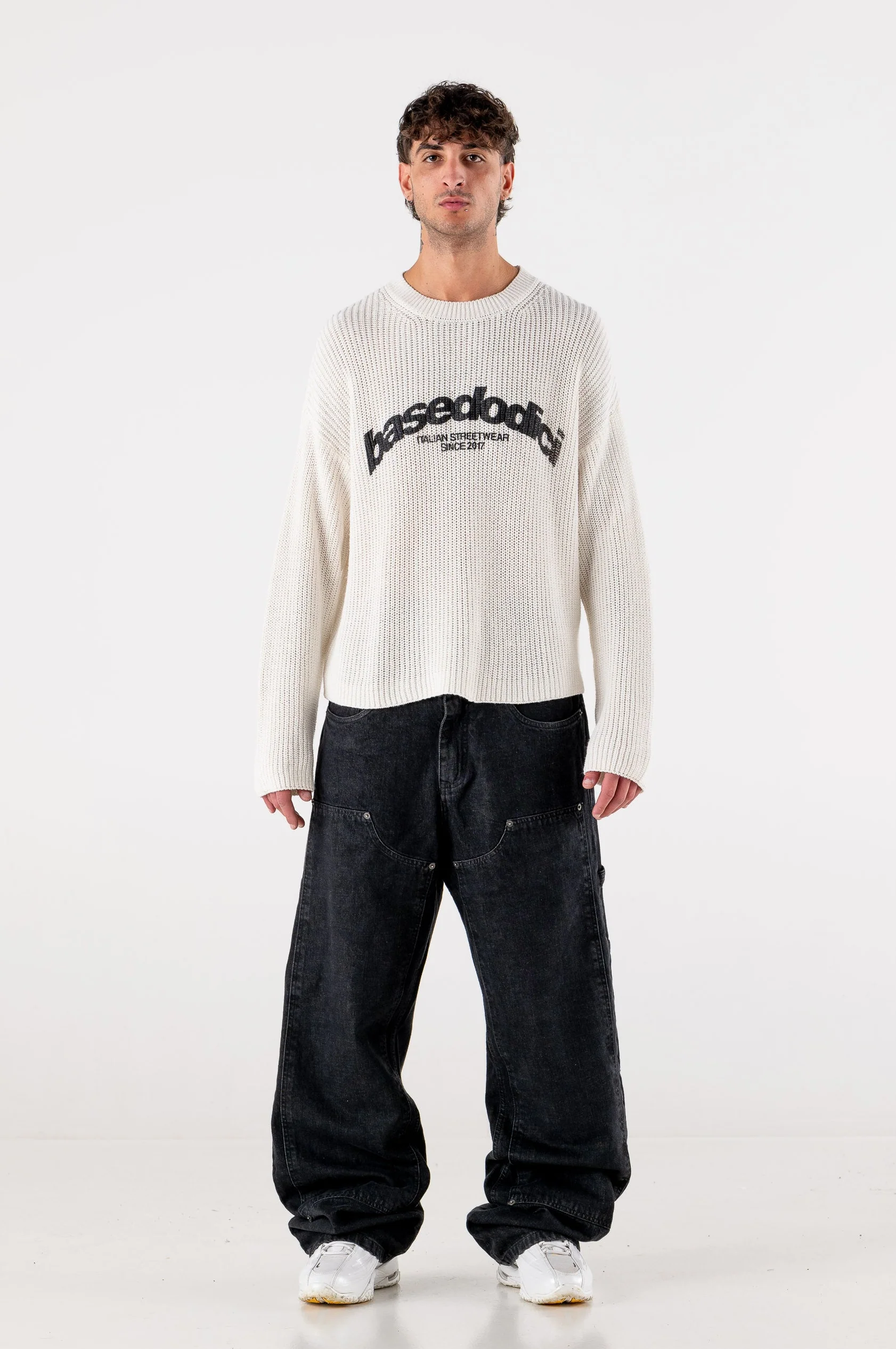 Carpenter Denim Pants “DE LA RUE À LA RUE” Black - Image 9