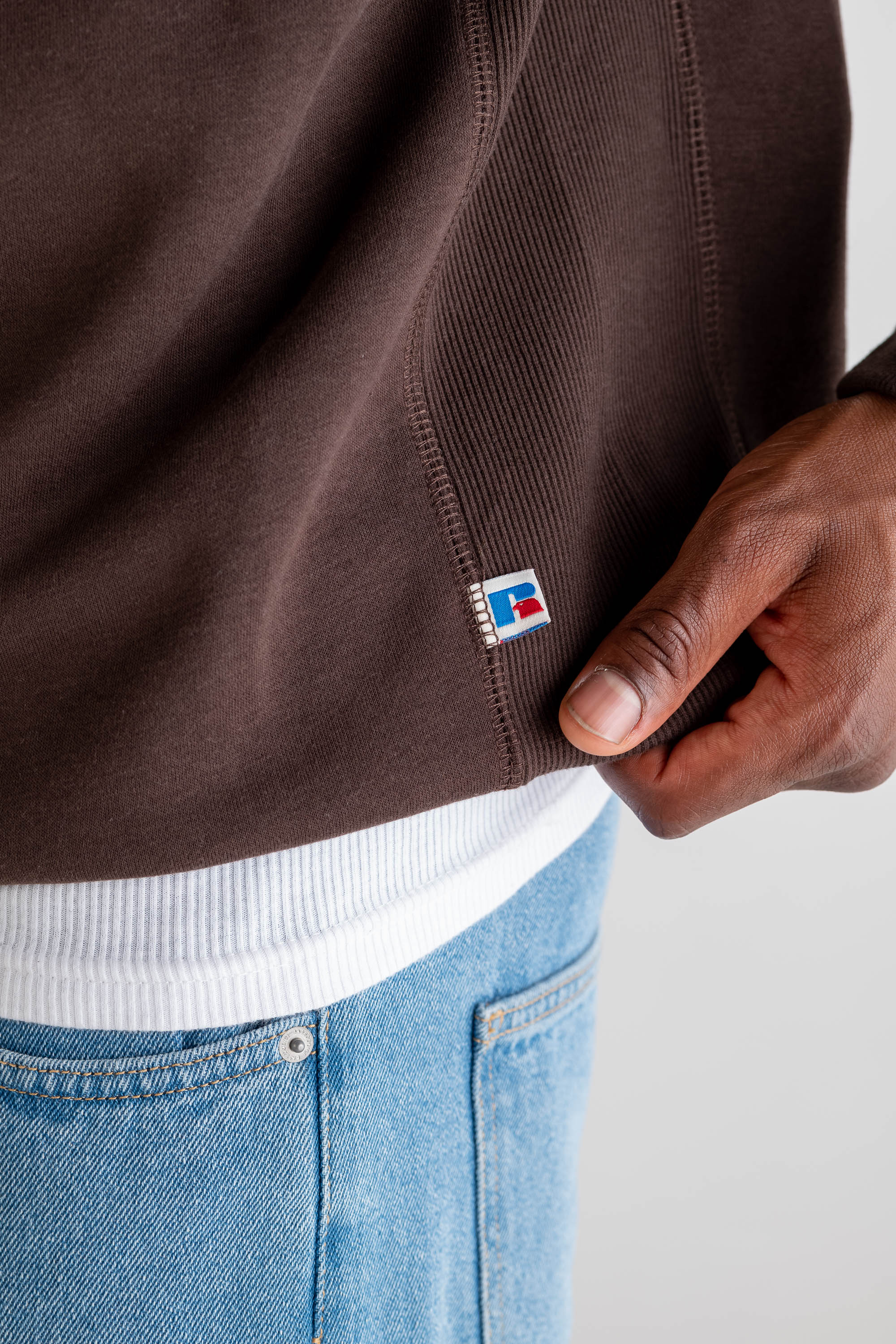 Crewneck “RUSSELLxBASEDODICI" Hometown Brown - Image 11