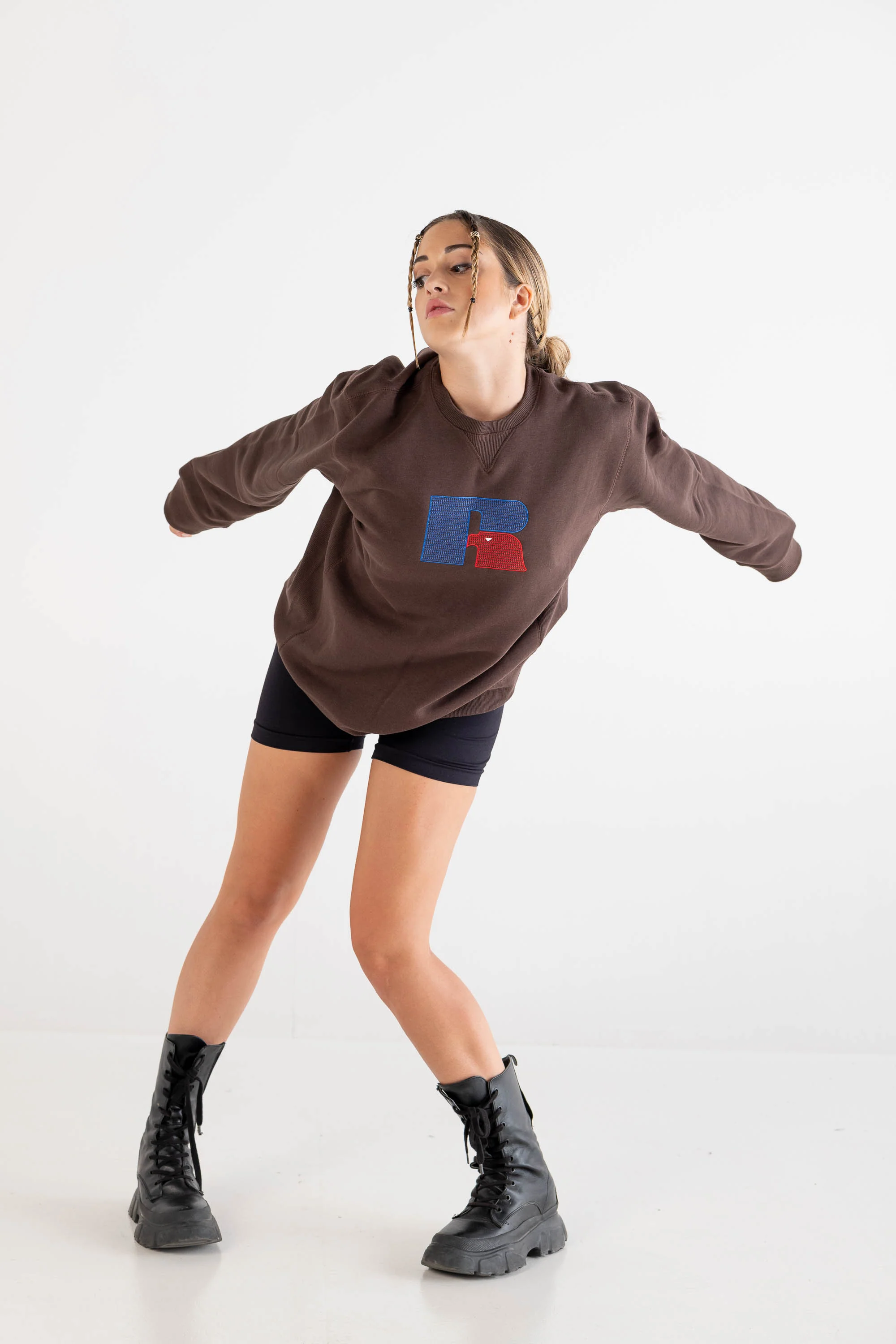 Crewneck “RUSSELLxBASEDODICI" Hometown Brown - Image 8