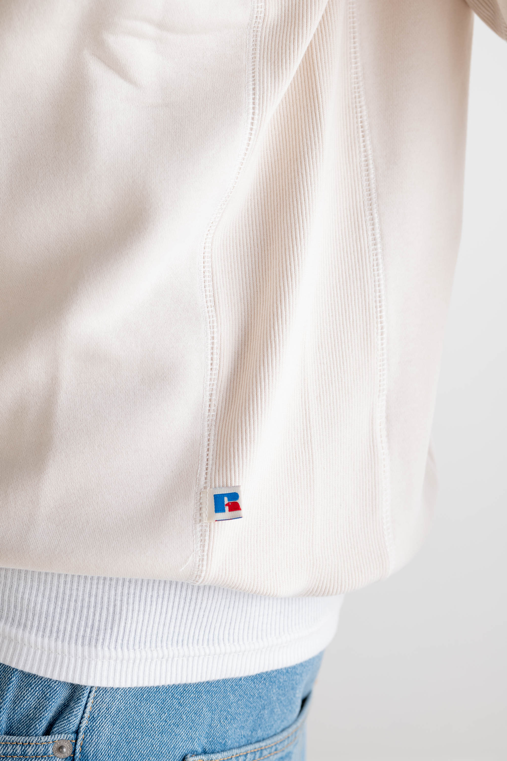 Crewneck “RUSSELLxBASEDODICI" Hometown Cream - Image 13