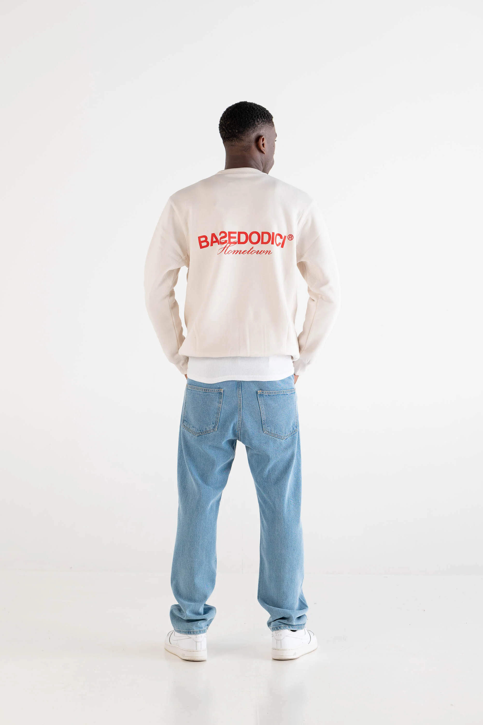Crewneck “RUSSELLxBASEDODICI" Hometown Cream - Image 5