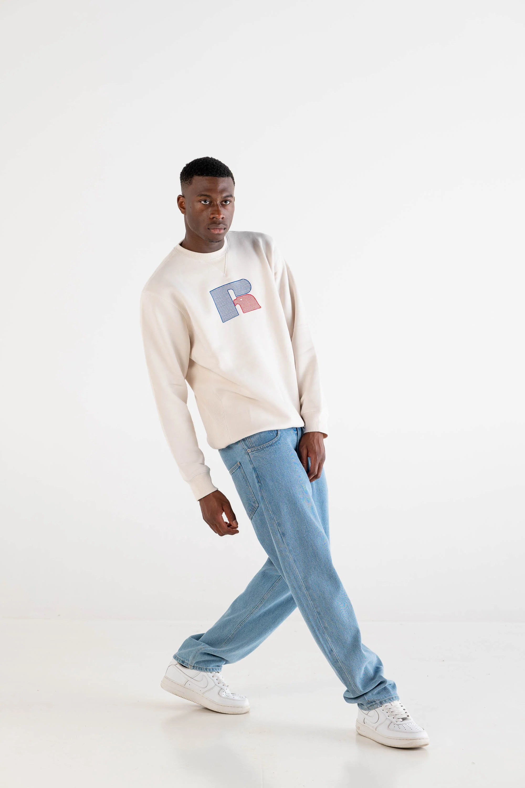 Crewneck “RUSSELLxBASEDODICI" Hometown Cream - Image 6
