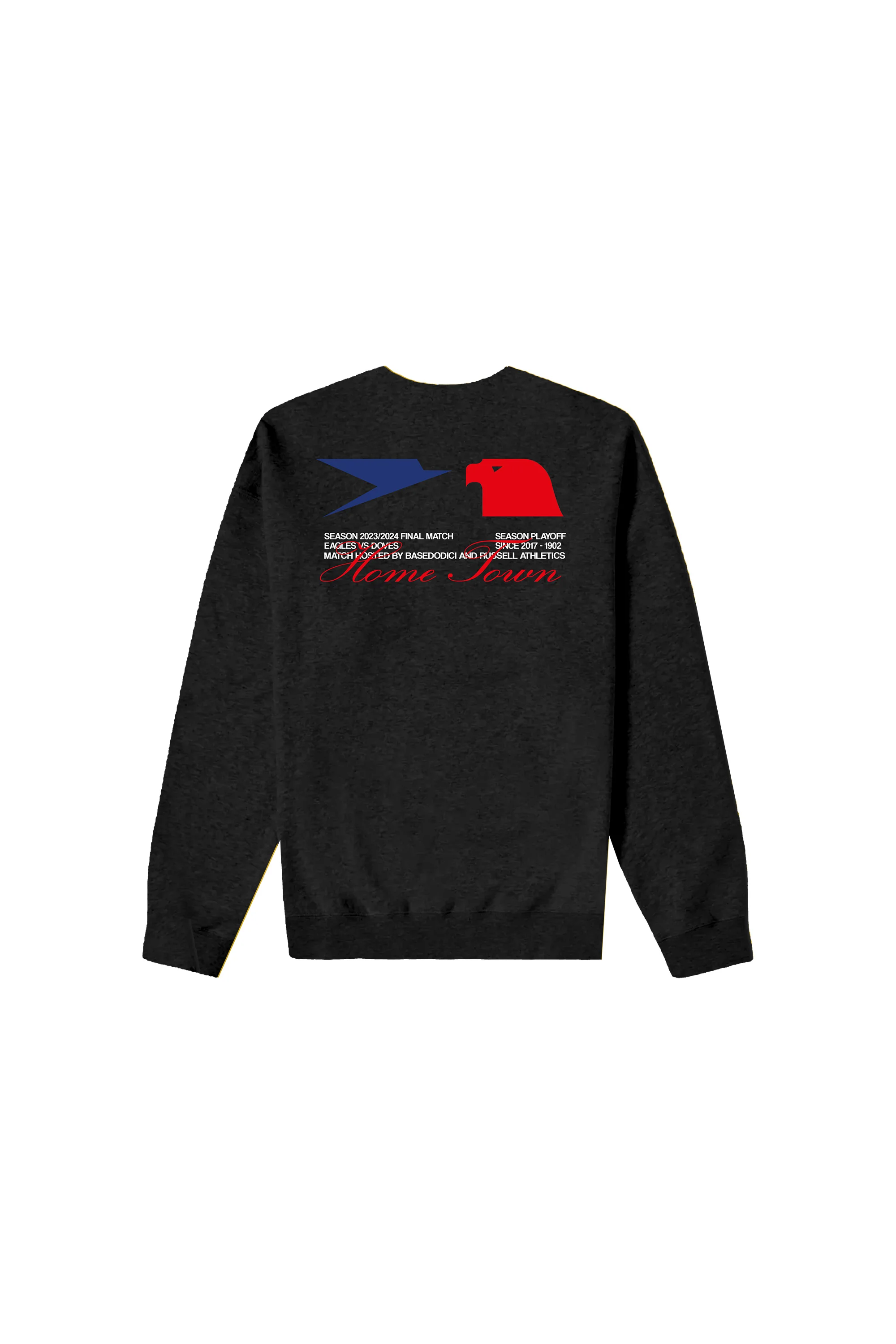 Crewneck “RUSSELLxBASEDODICI" Touchdown Black - Image 3