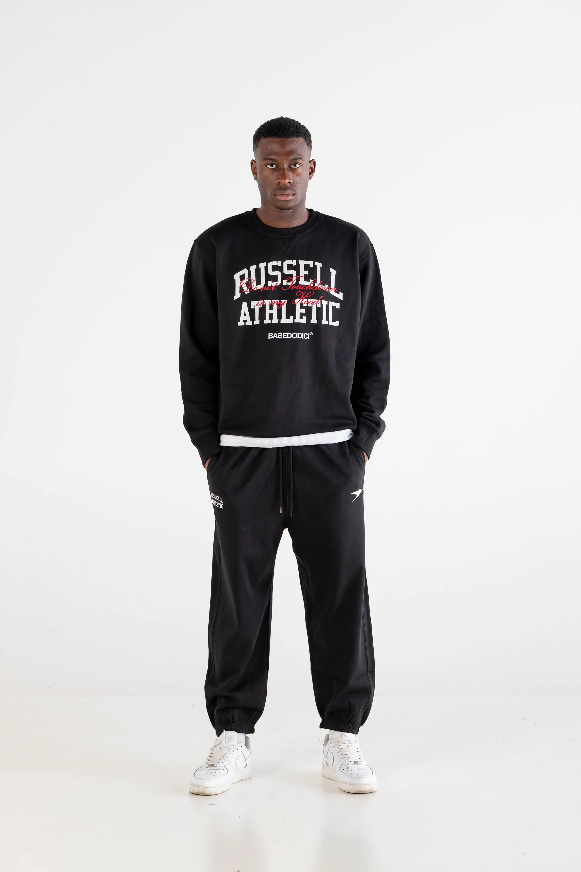 Crewneck “RUSSELLxBASEDODICI" Touchdown Black - Image 4