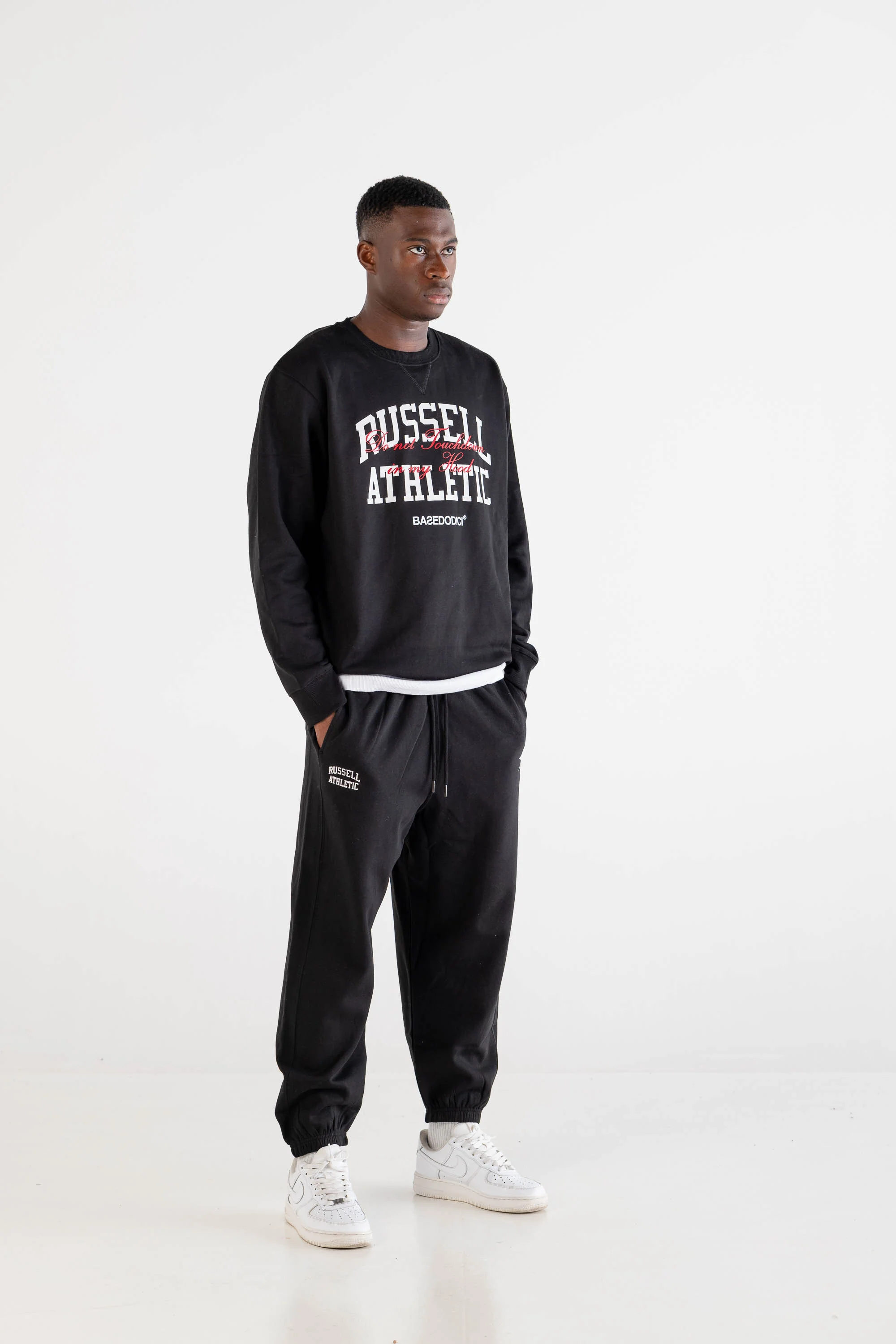 Crewneck “RUSSELLxBASEDODICI" Touchdown Black - Image 5