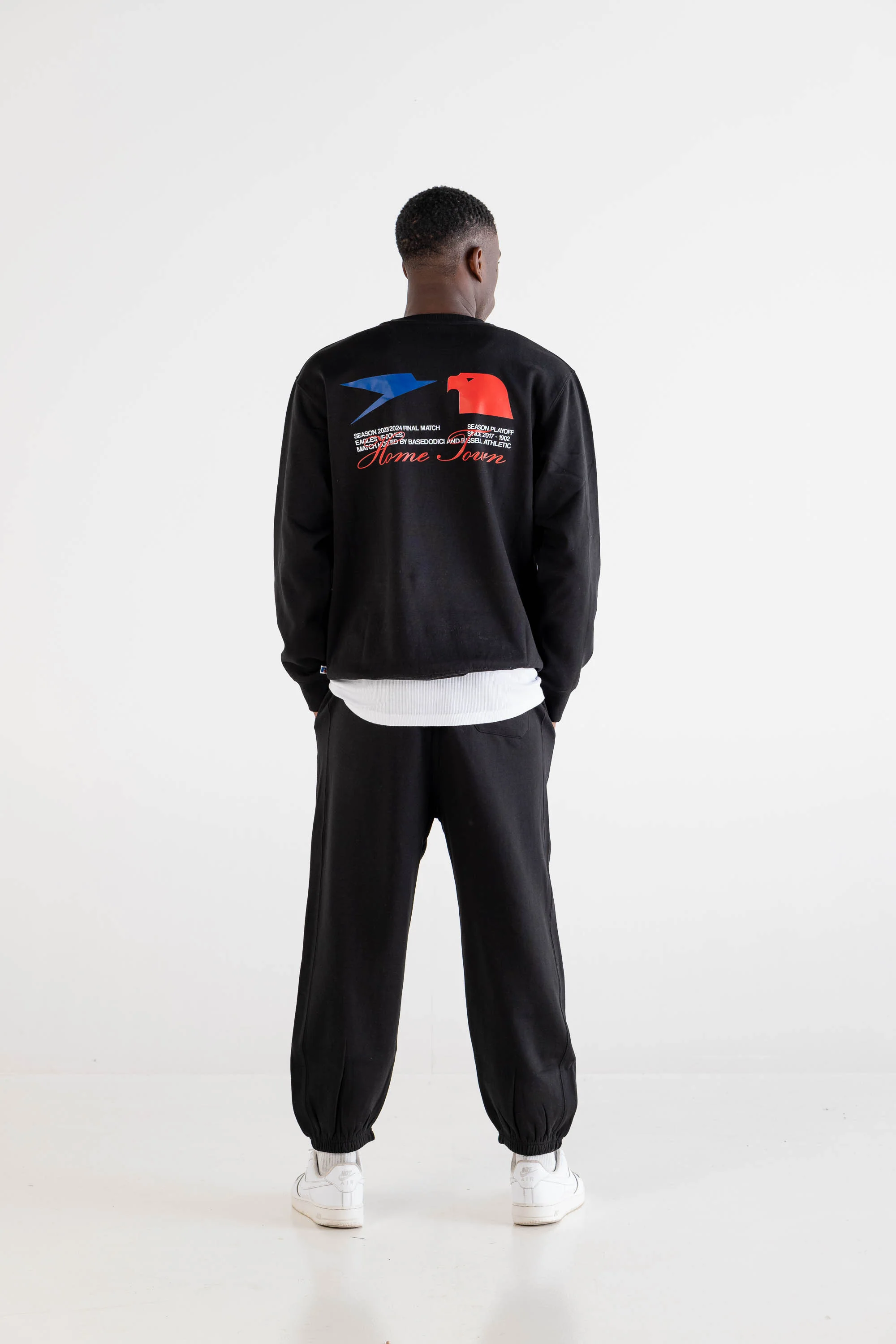 Crewneck “RUSSELLxBASEDODICI" Touchdown Black - Image 6