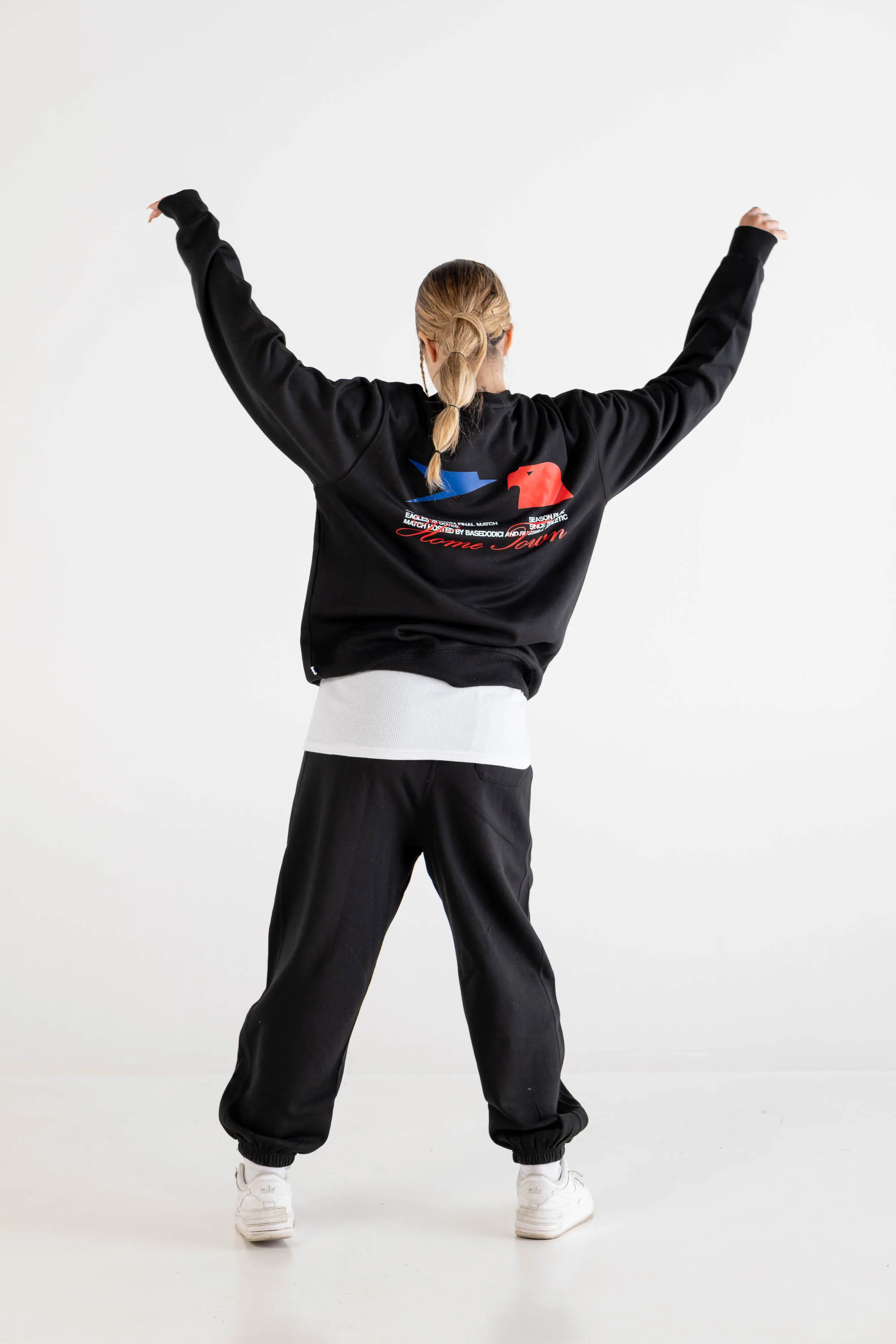 Crewneck “RUSSELLxBASEDODICI" Touchdown Black - Image 9