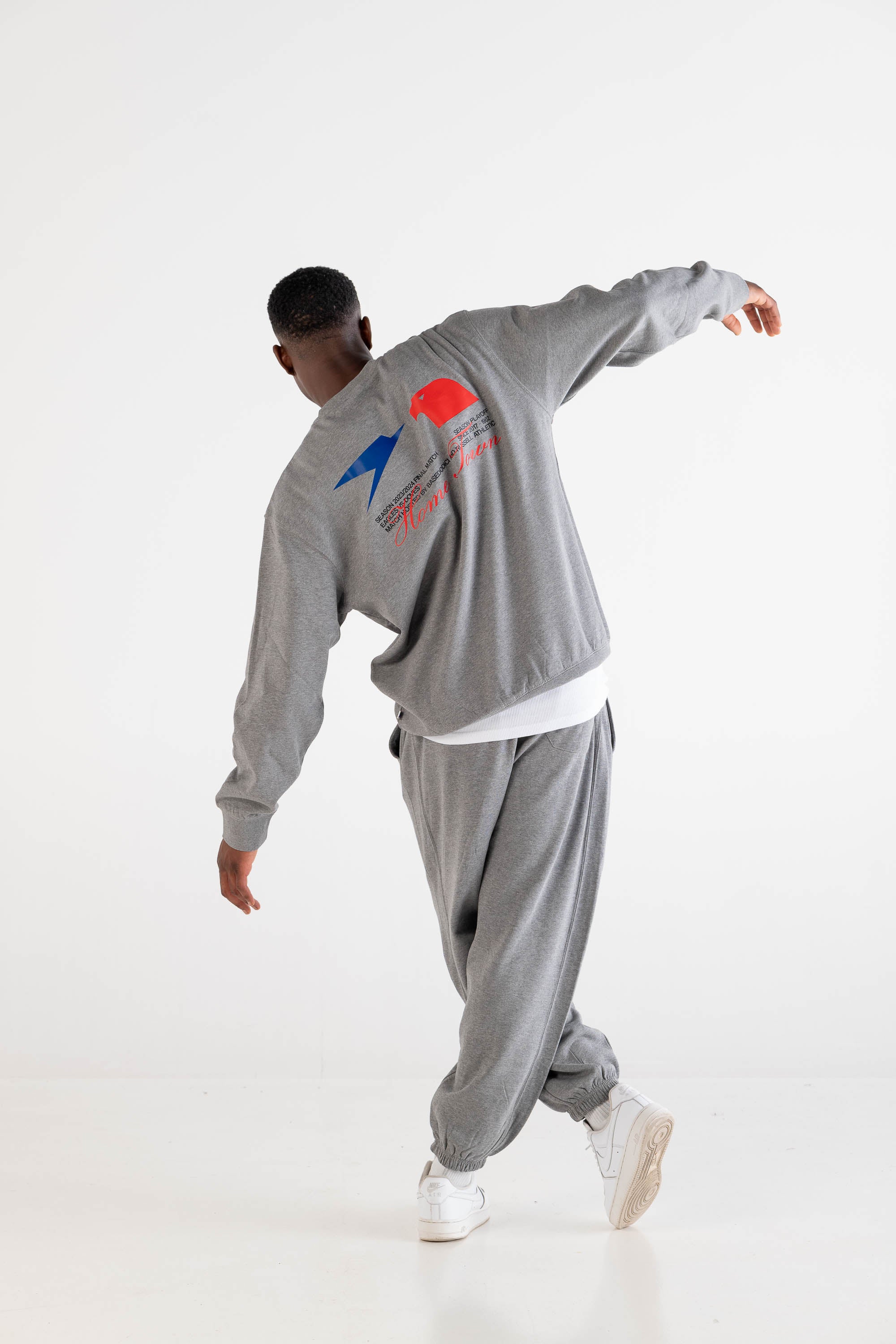 Crewneck “RUSSELLxBASEDODICI" Touchdown Grey - Image 10