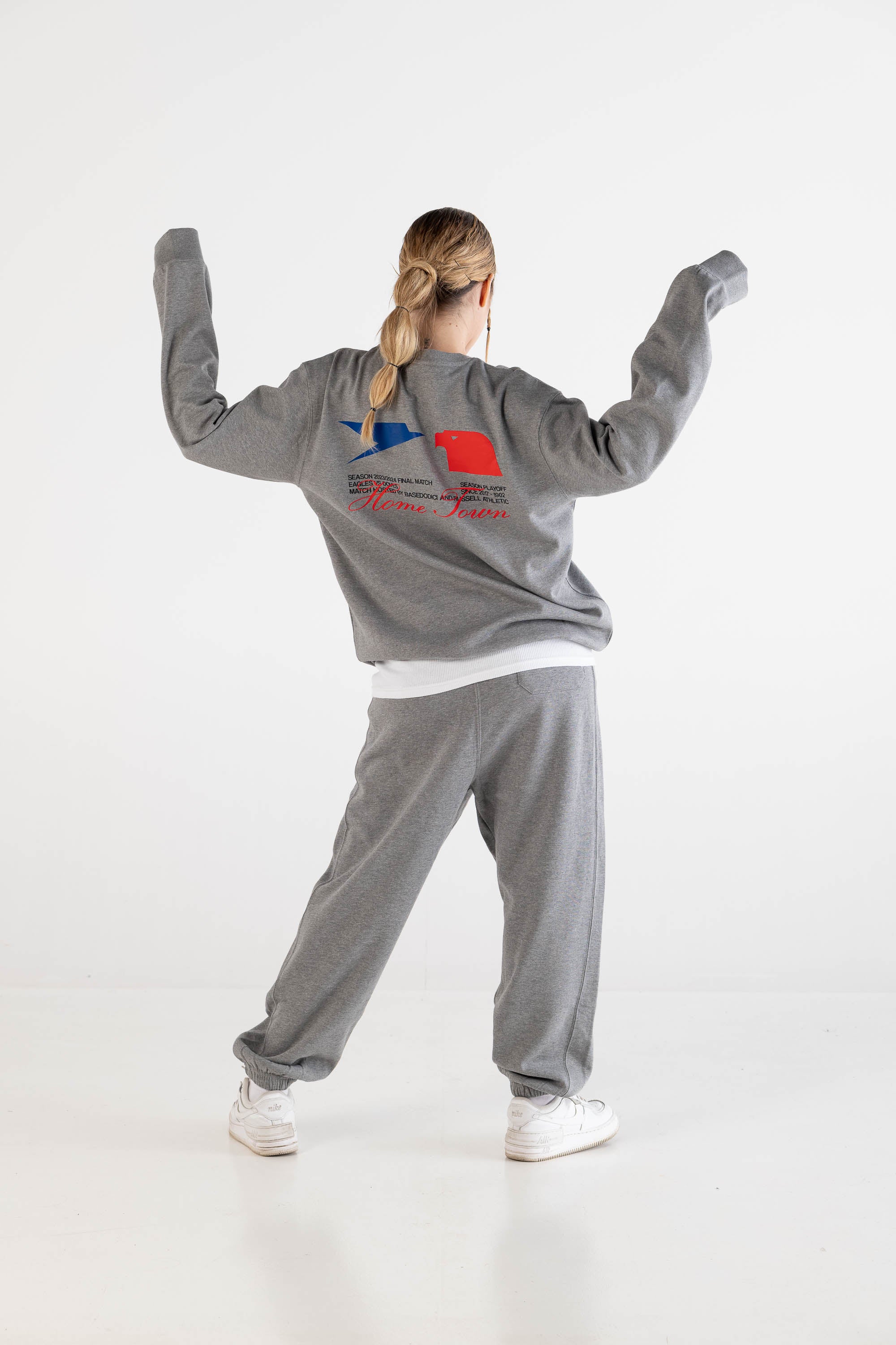 Crewneck “RUSSELLxBASEDODICI" Touchdown Grey - Image 11