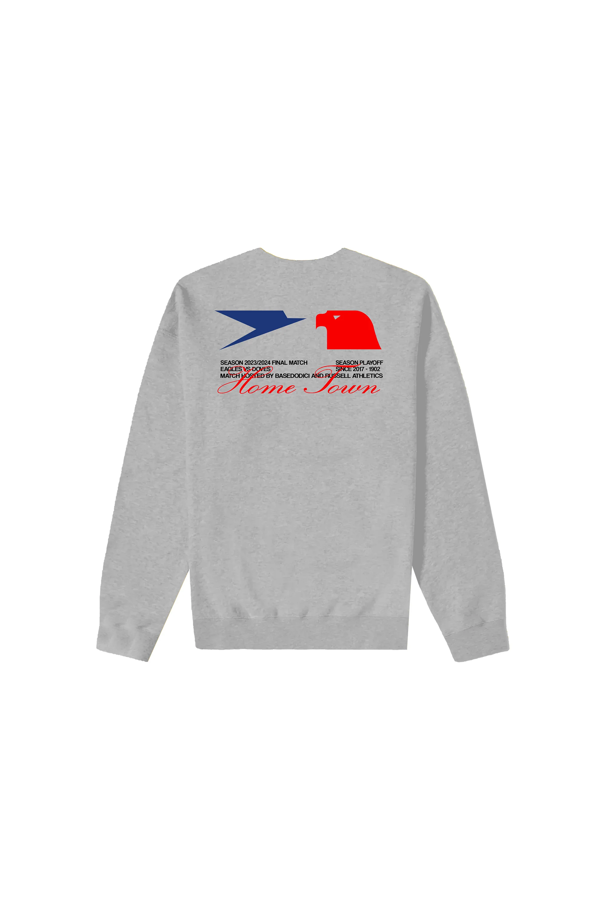 Crewneck “RUSSELLxBASEDODICI" Touchdown Grey - Image 3