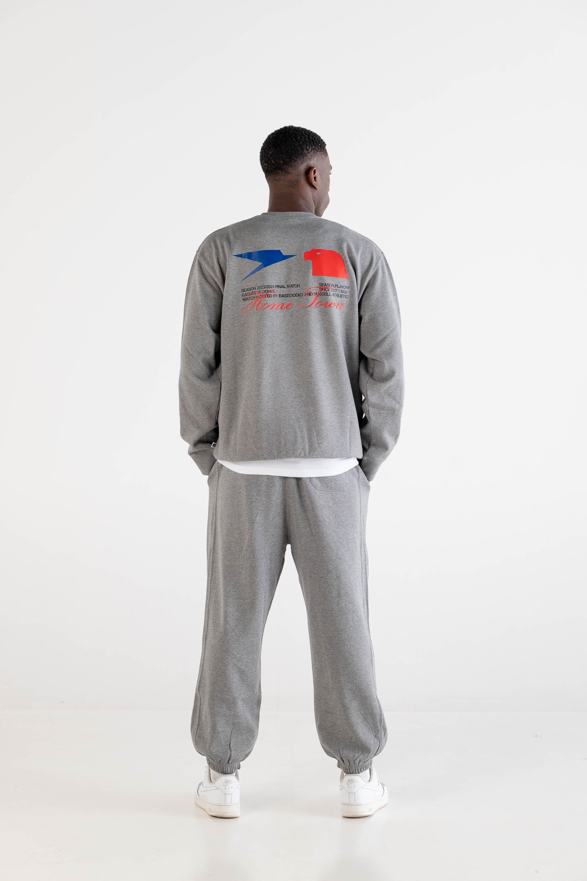 Crewneck “RUSSELLxBASEDODICI" Touchdown Grey - Image 6