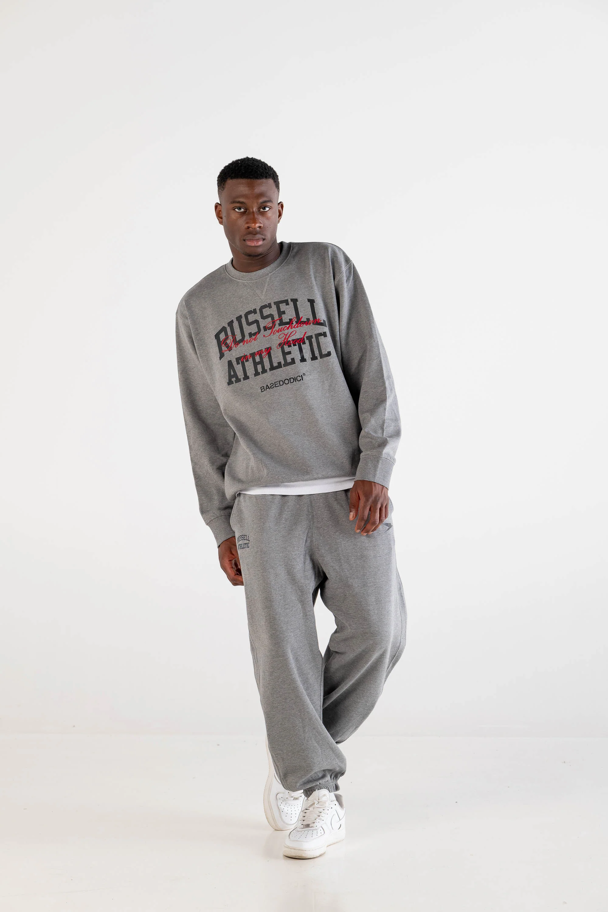 Crewneck “RUSSELLxBASEDODICI" Touchdown Grey - Image 8