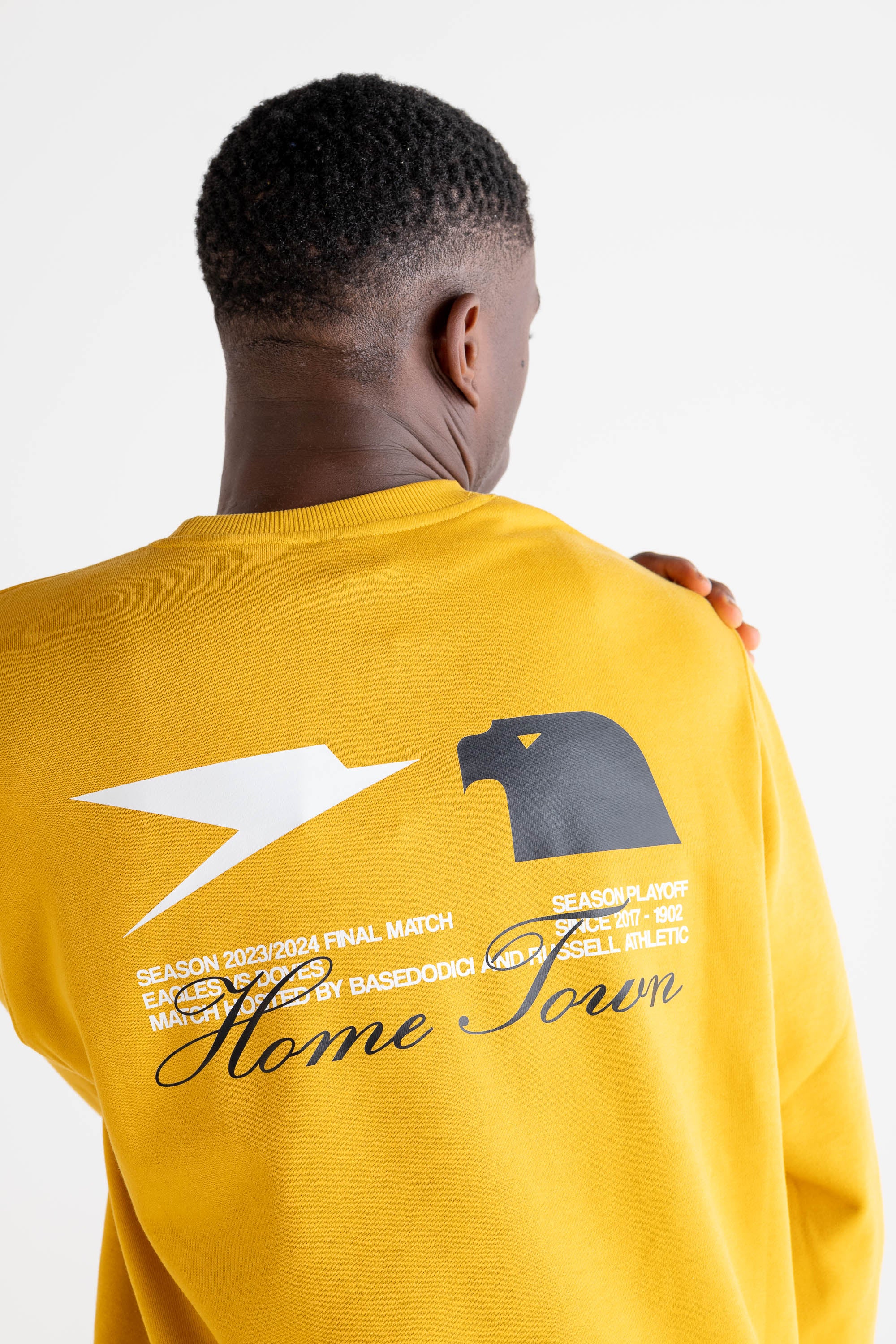 Crewneck “RUSSELLxBASEDODICI" Touchdown Yellow - Image 13