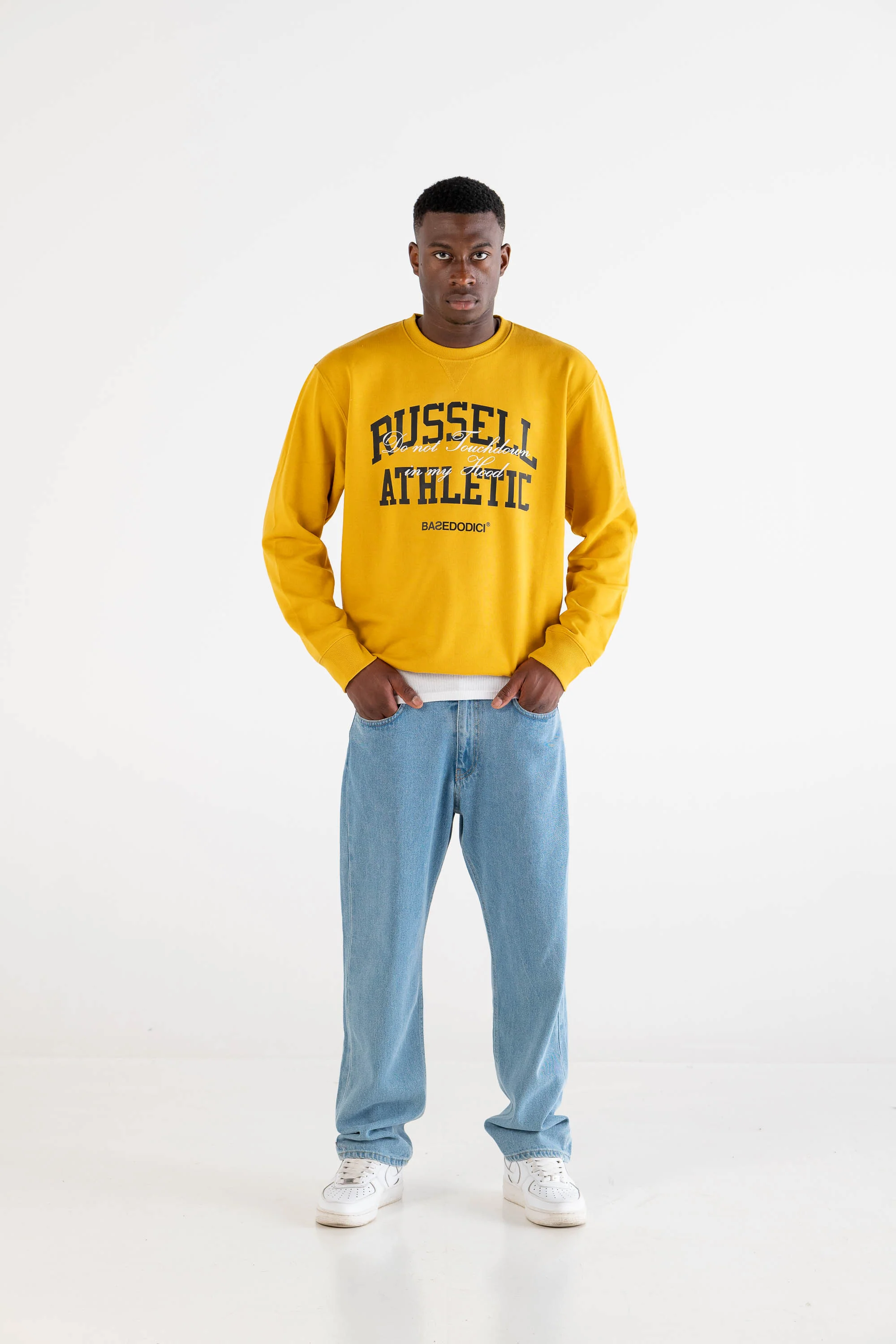 Crewneck “RUSSELLxBASEDODICI" Touchdown Yellow - Image 4