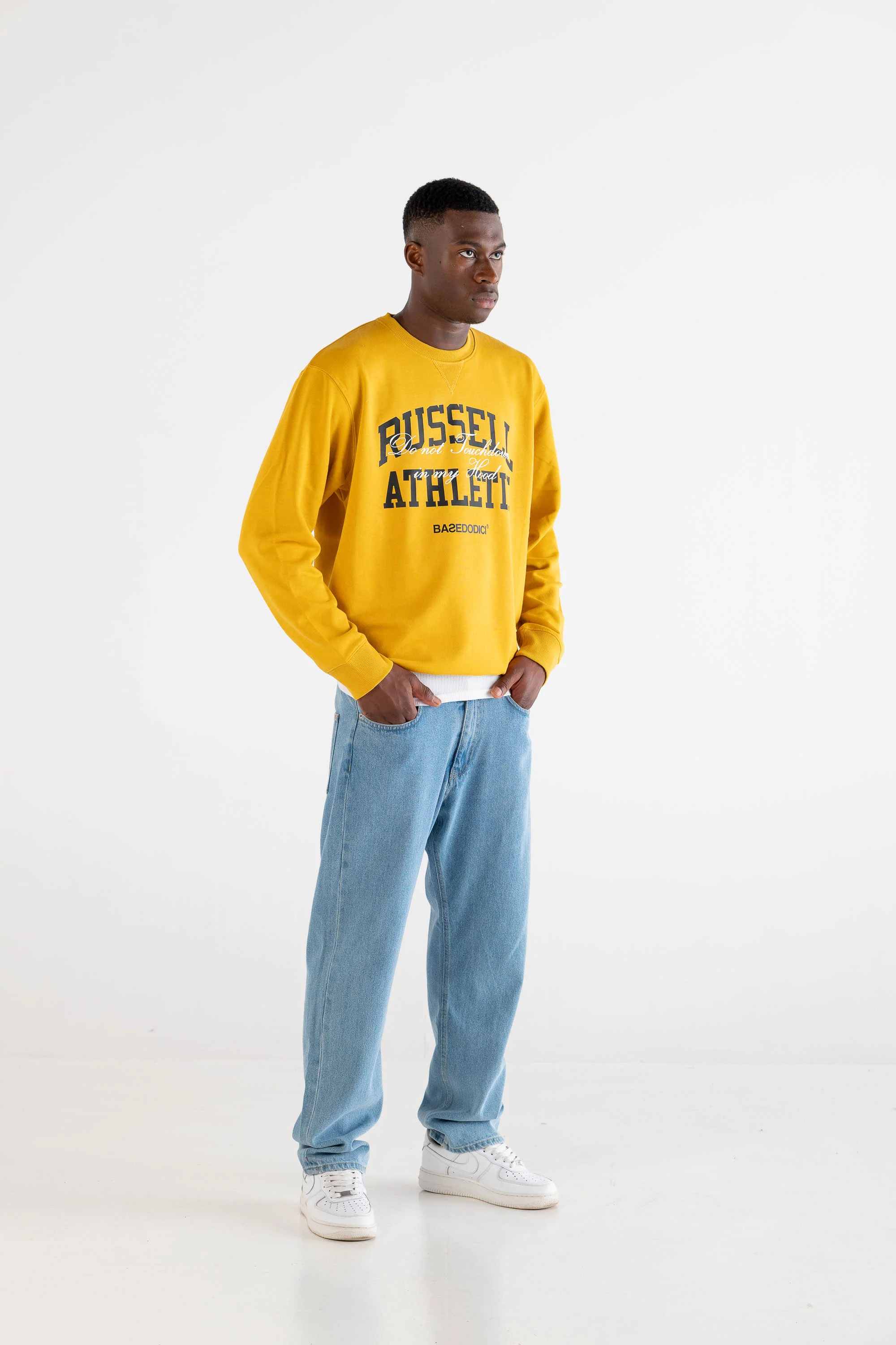 Crewneck “RUSSELLxBASEDODICI" Touchdown Yellow - Image 5