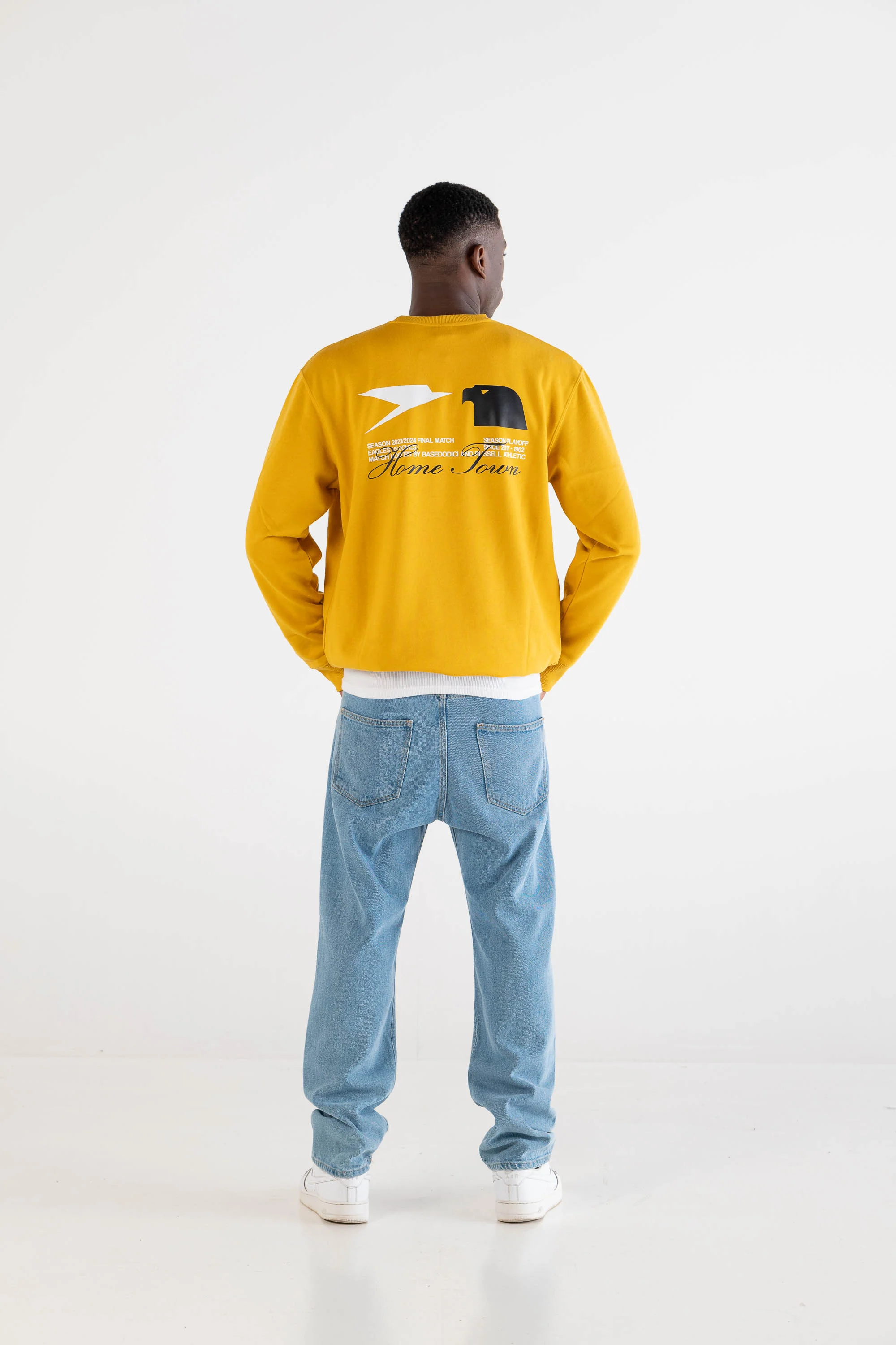 Crewneck “RUSSELLxBASEDODICI" Touchdown Yellow - Image 6