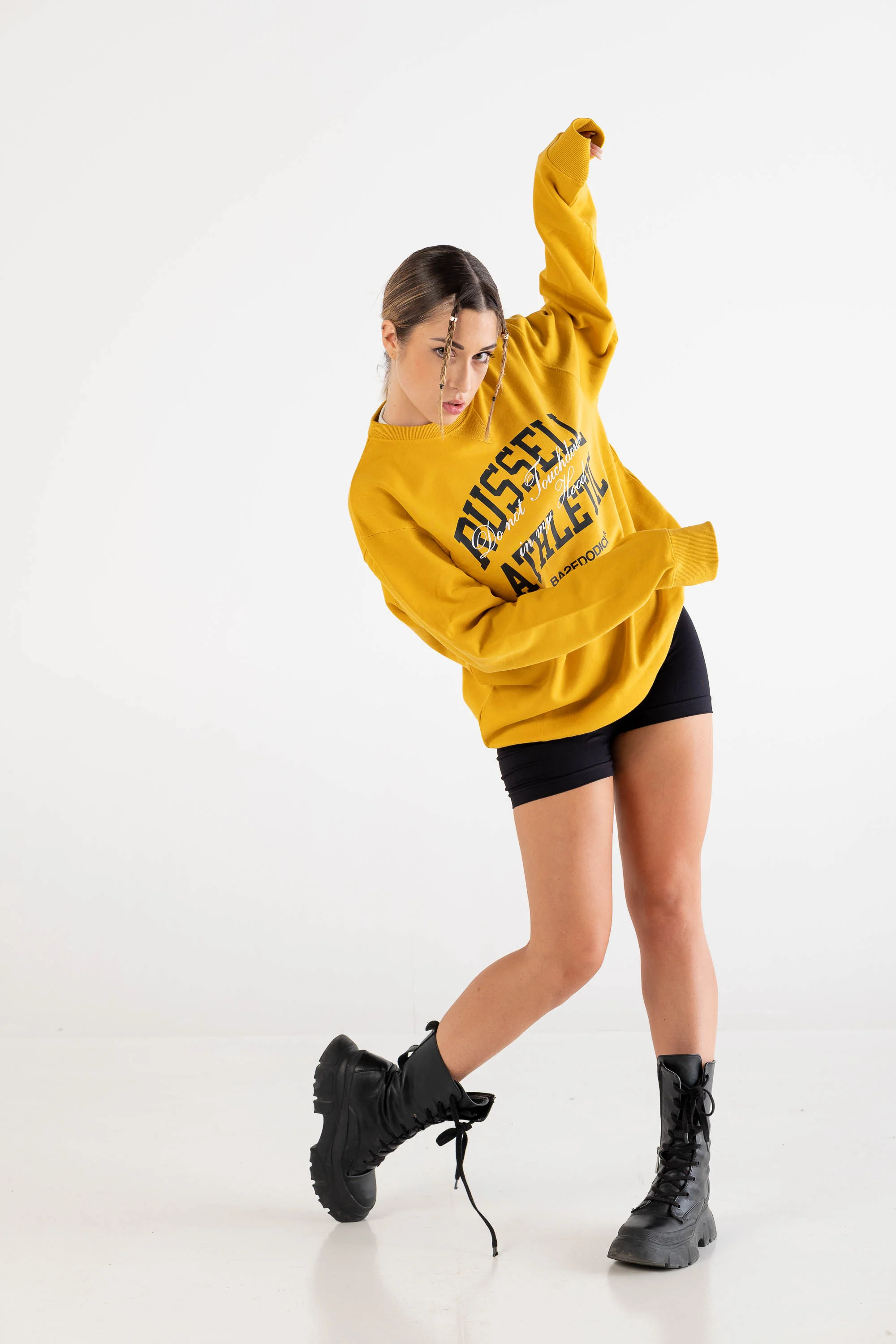 Crewneck “RUSSELLxBASEDODICI" Touchdown Yellow - Image 8